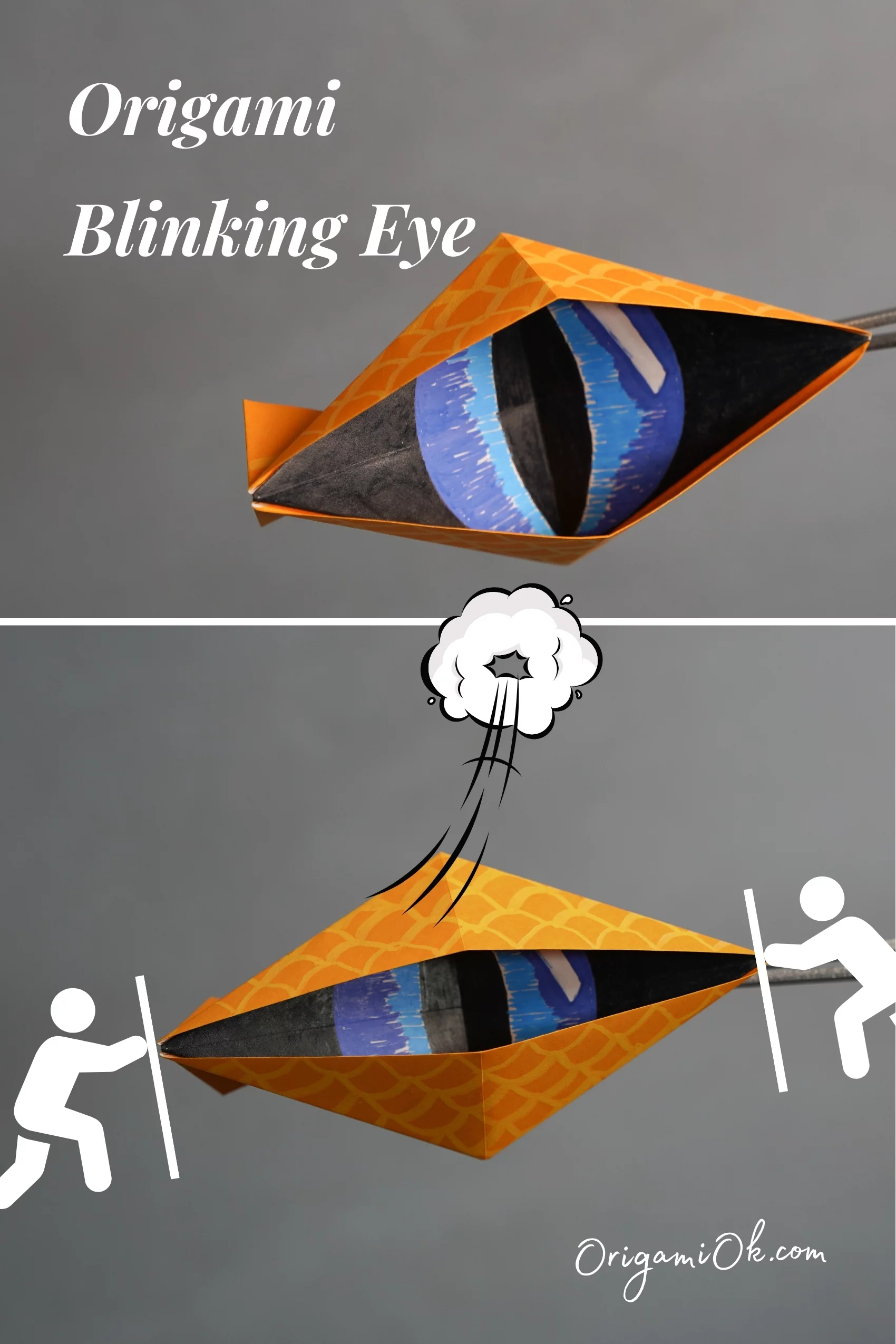 How to Make an Origami Blinking Eye