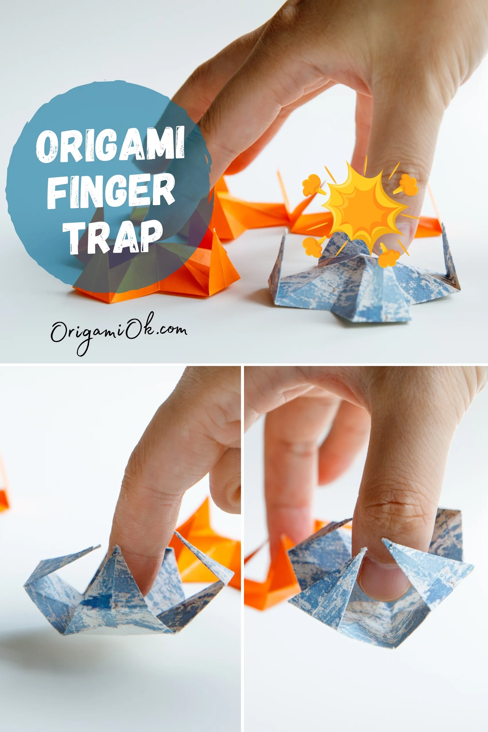 How to Make an Origami Finger Trap