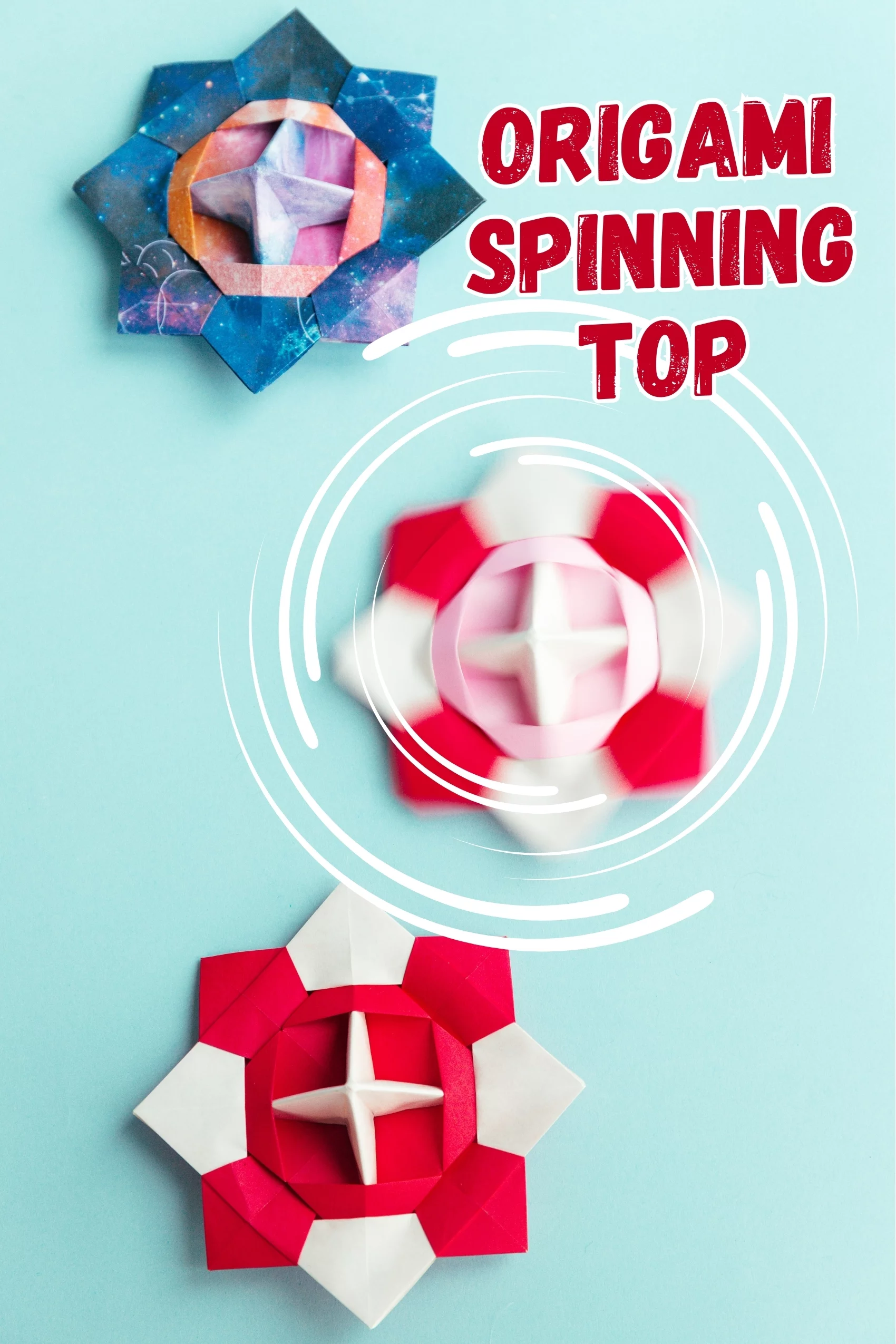 Origami Spinning Top – Modular Origami with 3 Pieces of Paper