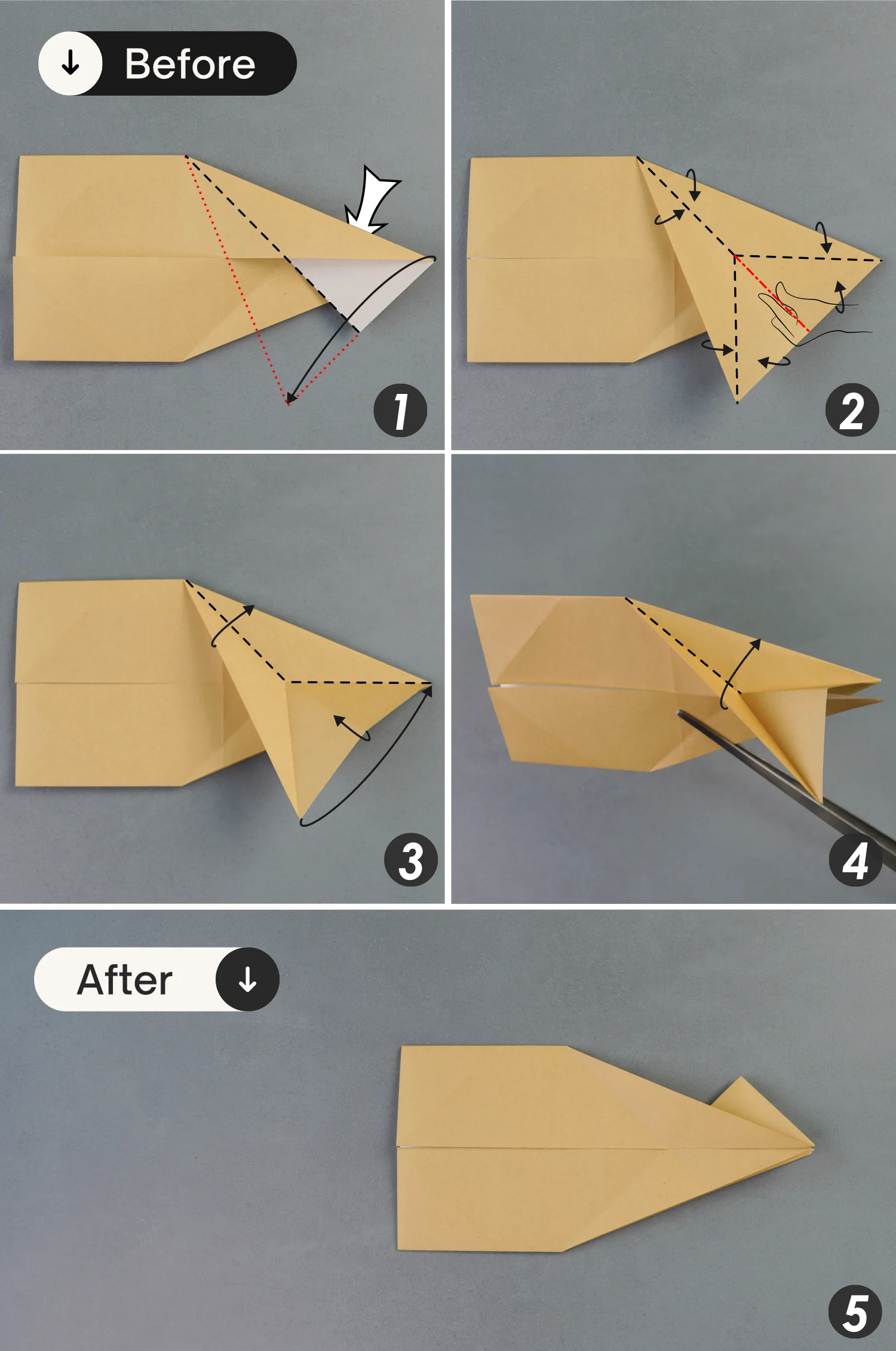 origami wolf | origamiok