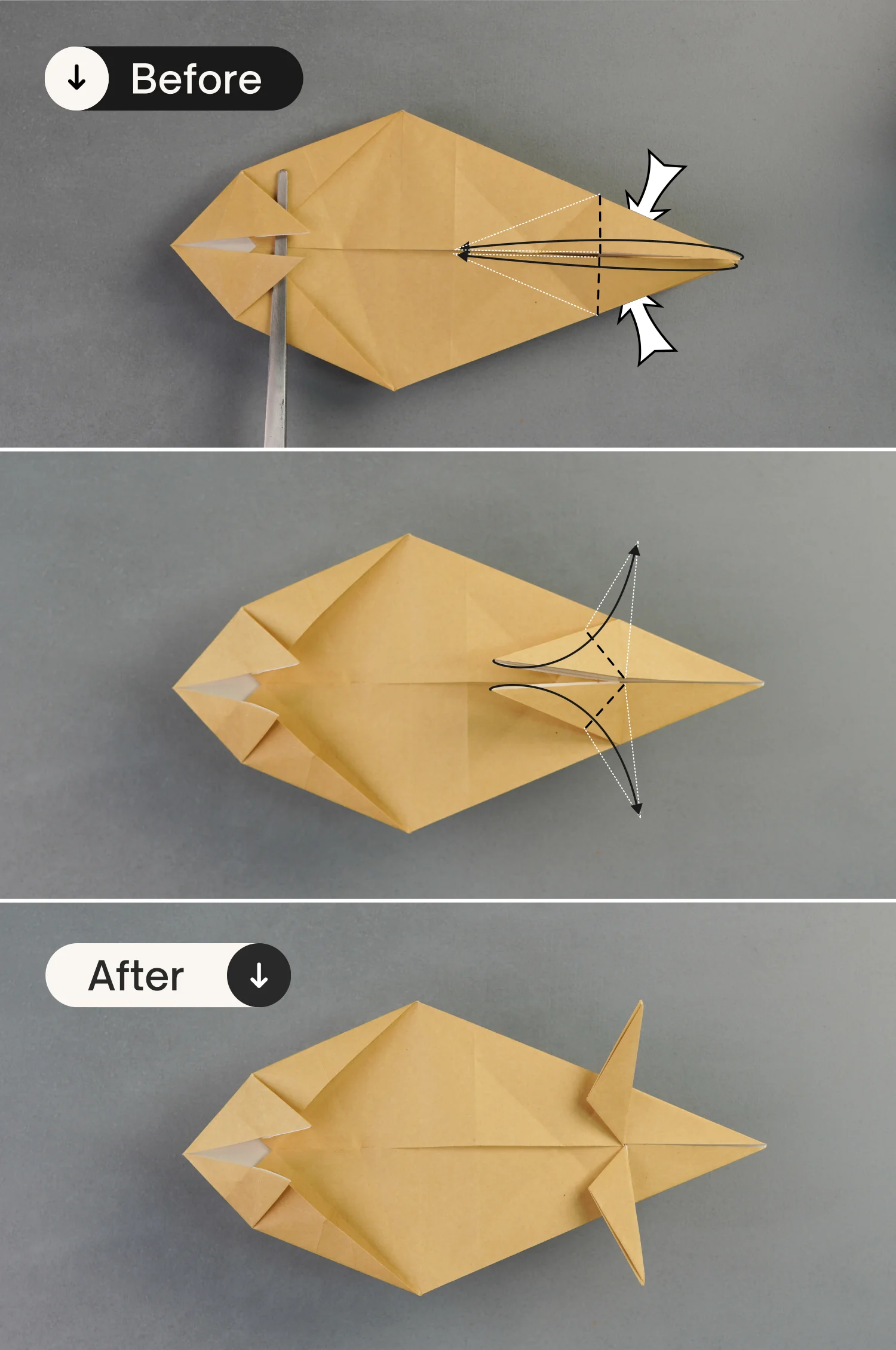 origami wolf | origamiok