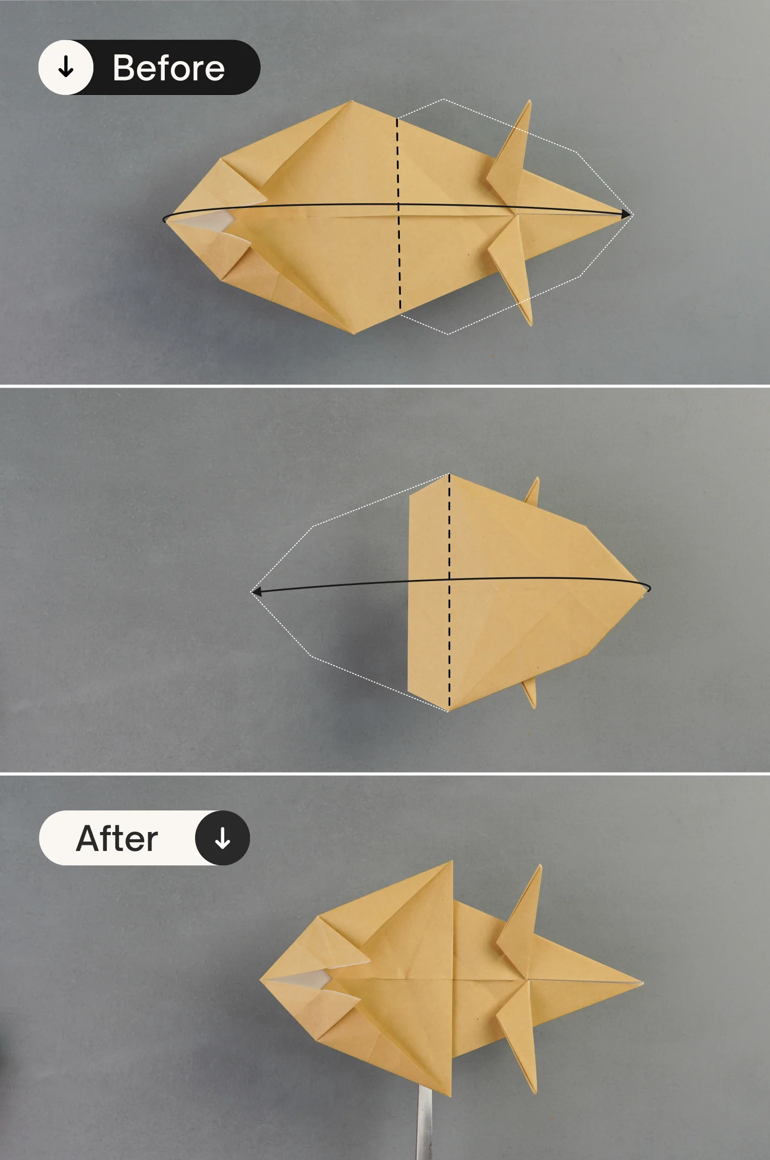 origami wolf | origamiok