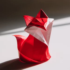 Origami-Fox-With-Kami-Paper