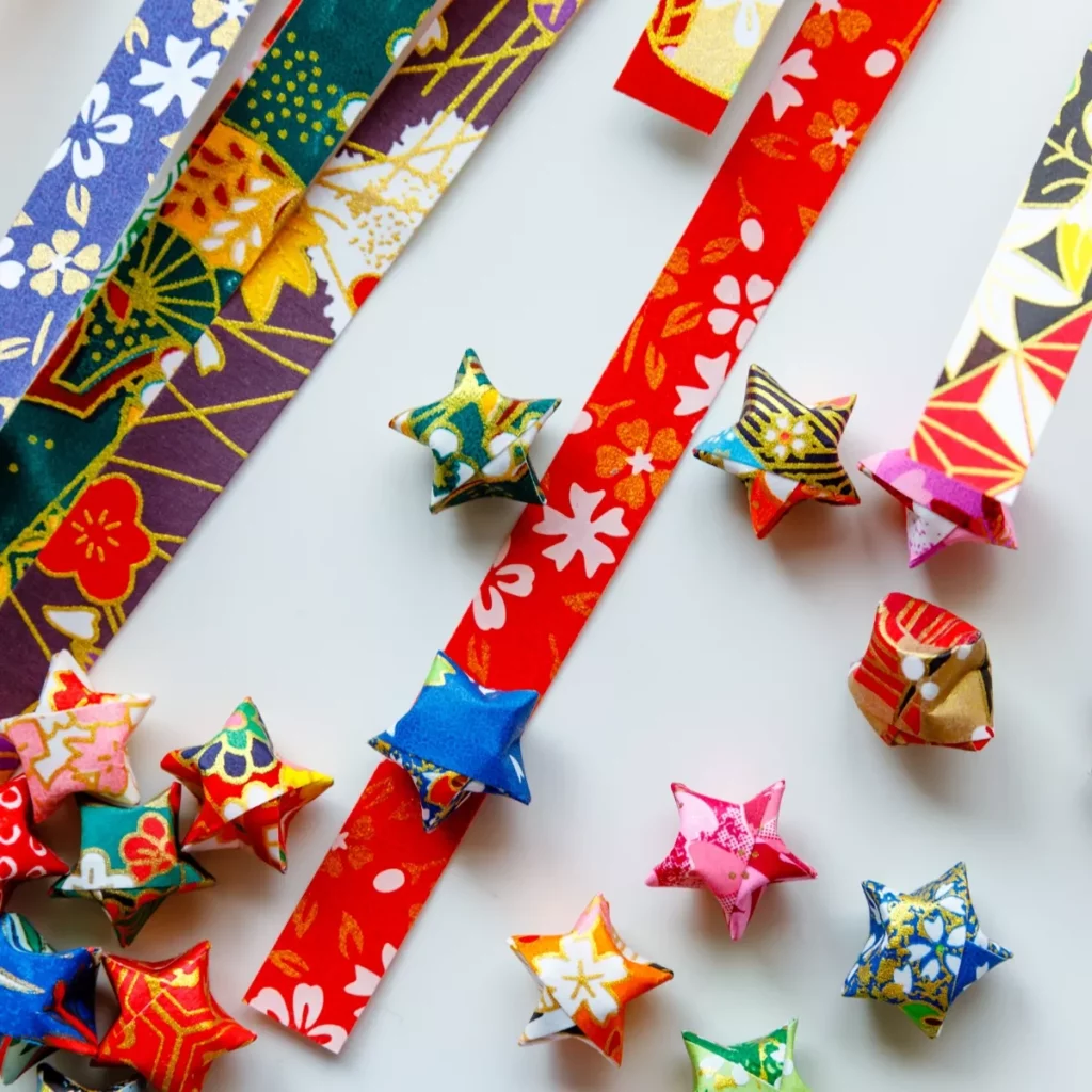 Origami Lucky Star Washi Paper