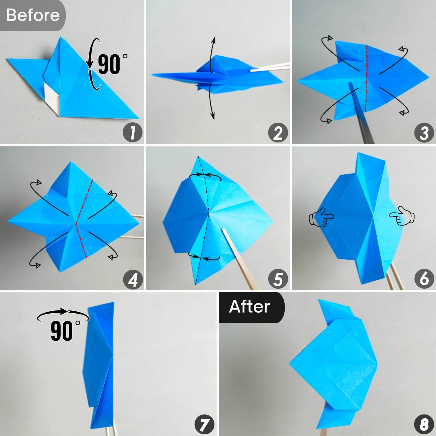 Origami Angelfish | Origamiok