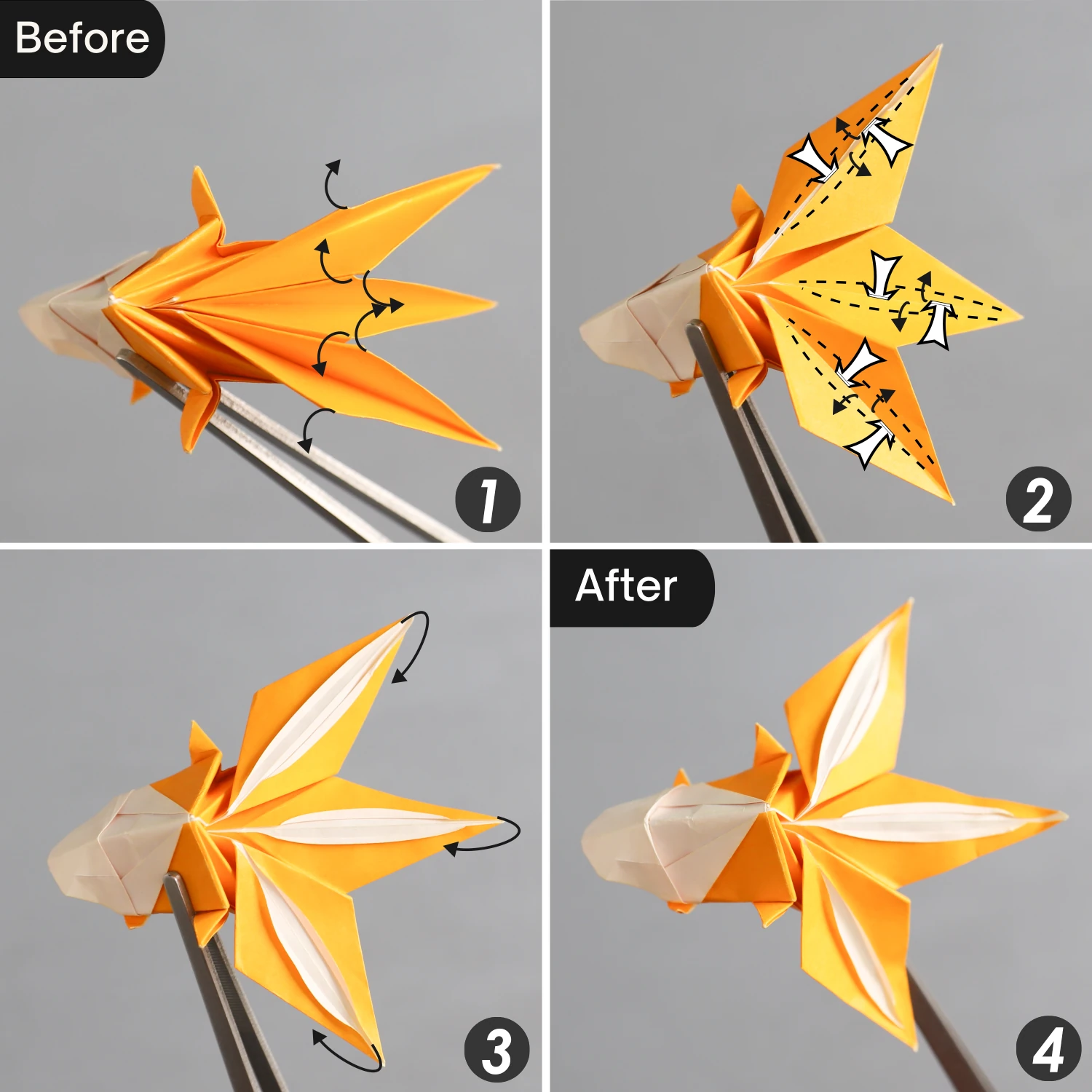 Origami Goldfish | Origamiok
