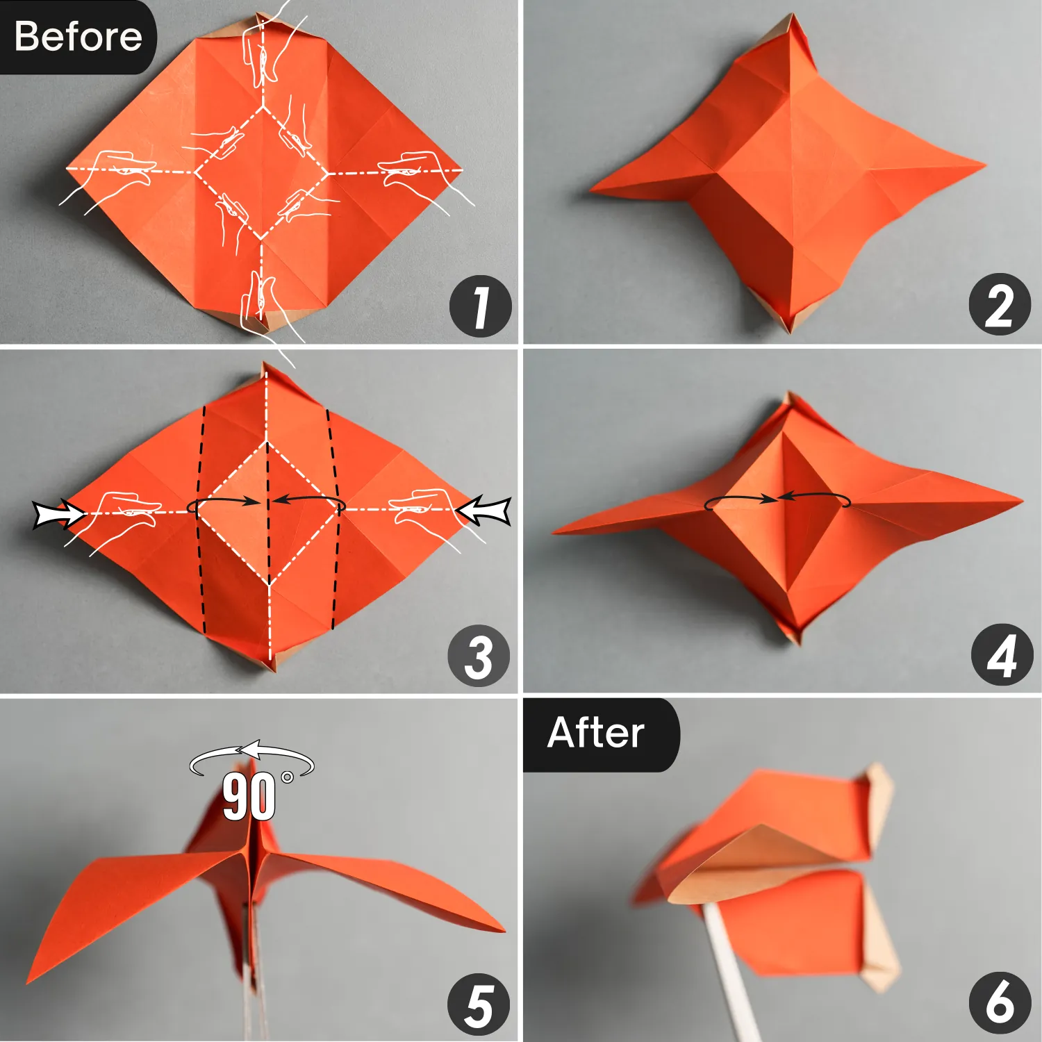 Origami Kissing Fish | Origamiok