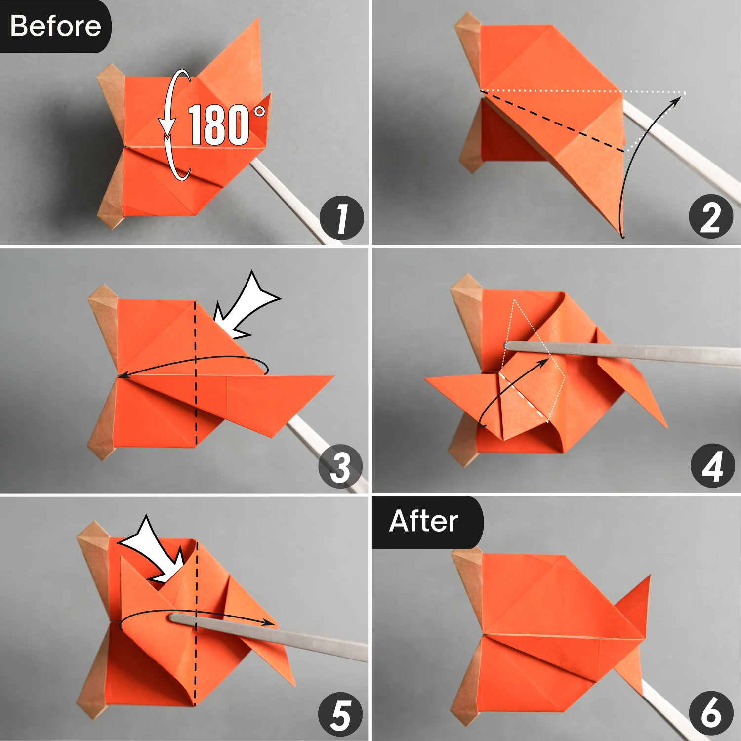 Origami Kissing Fish | Origamiok