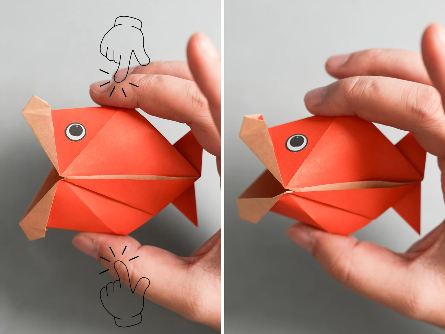 Origami Kissing Fish | Origamiok