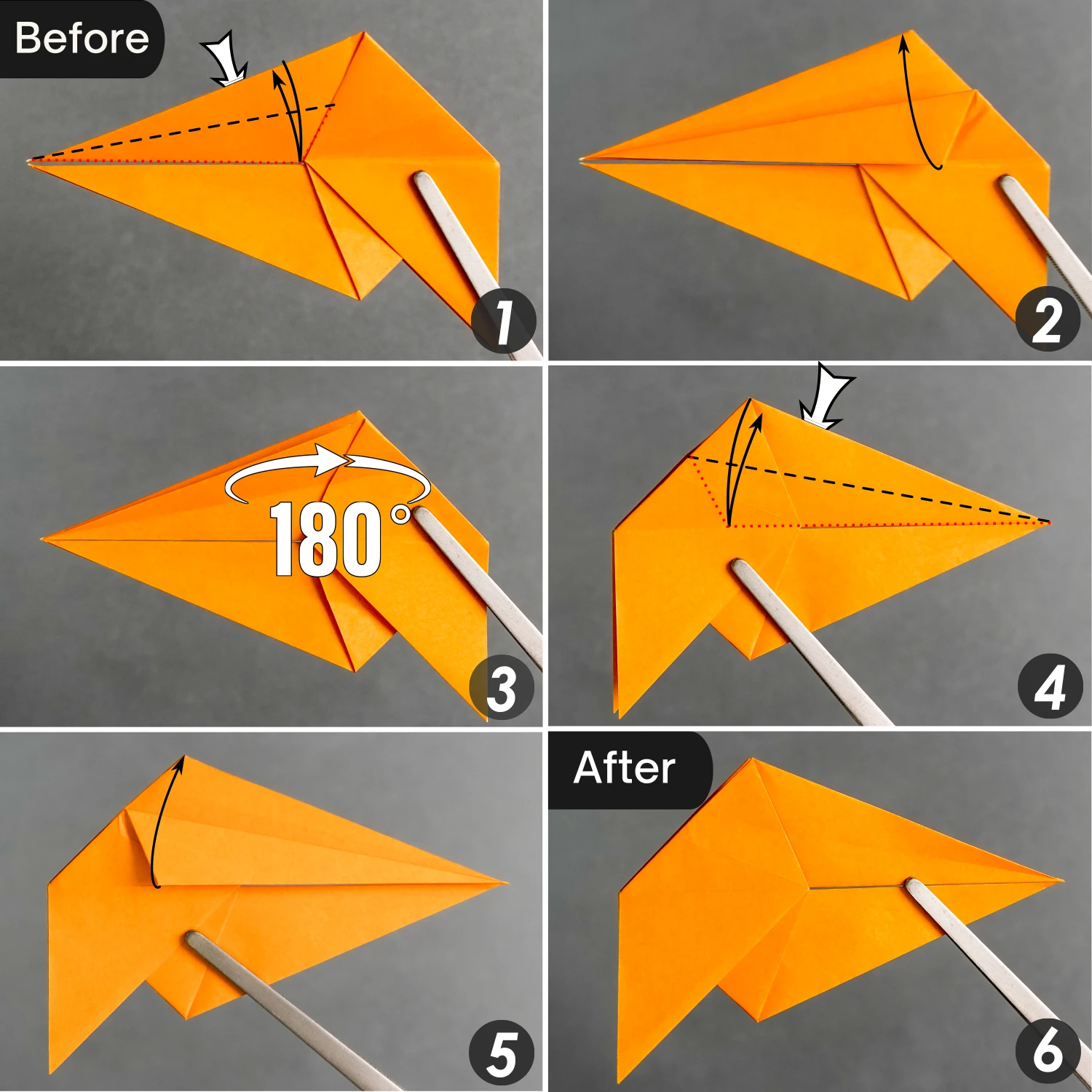 Origami Mini Dragon | Origamiok