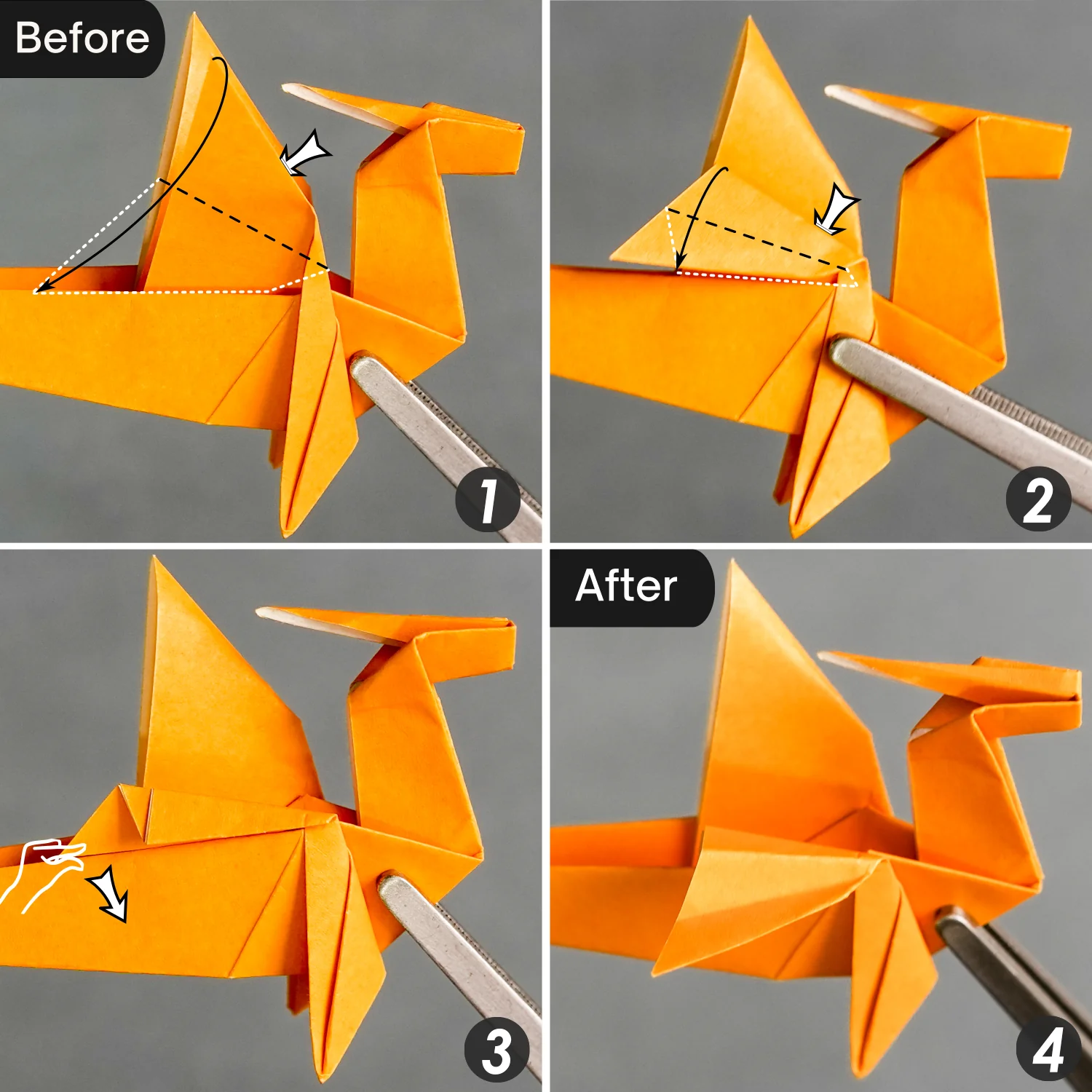 Origami Mini Dragon | Origamiok