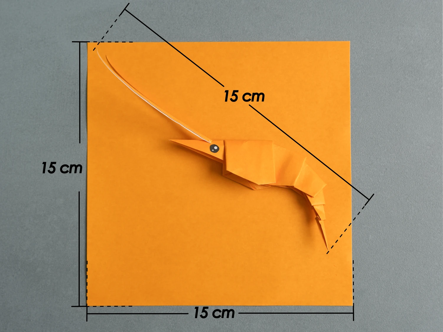 Origami Shrimp | Origamiok