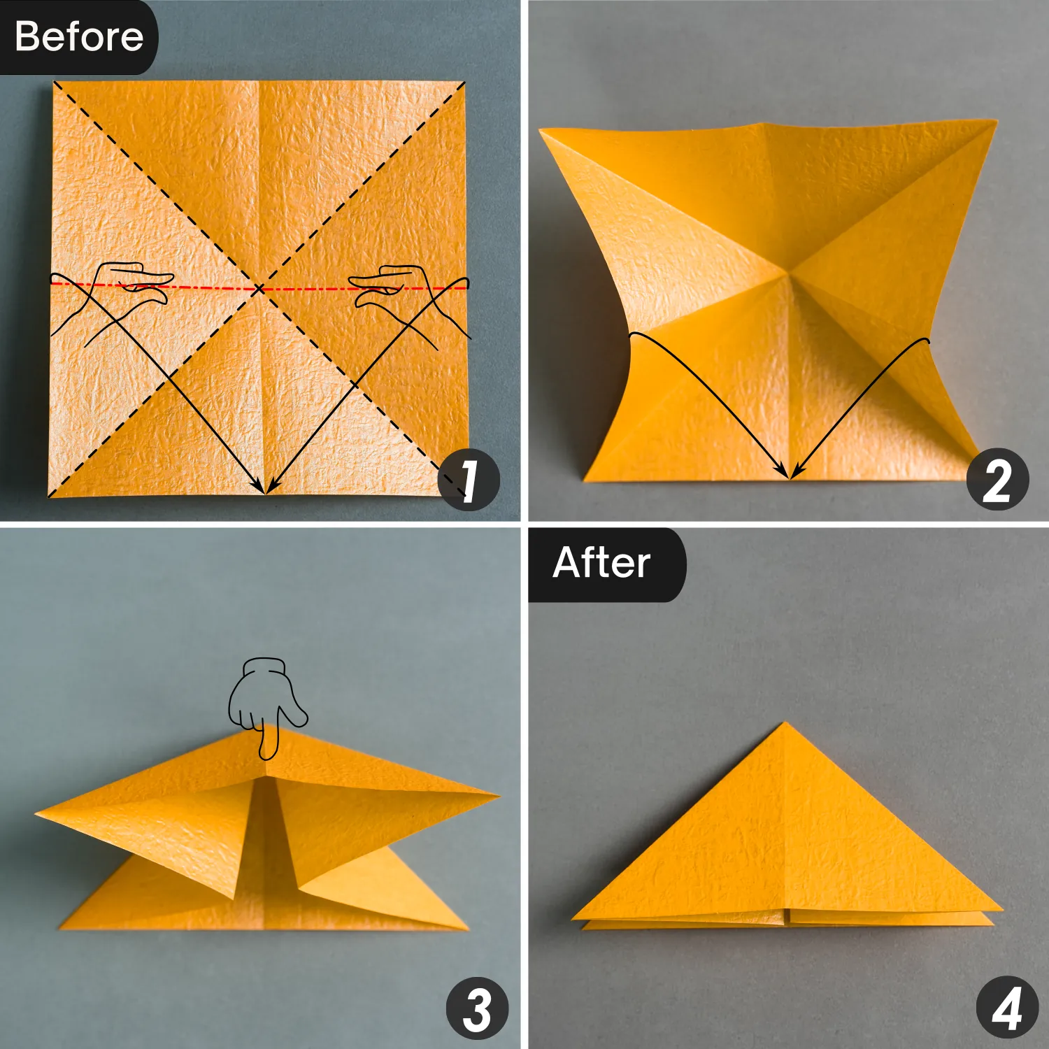 Origami Tiny-Head Dragon | Origamiok