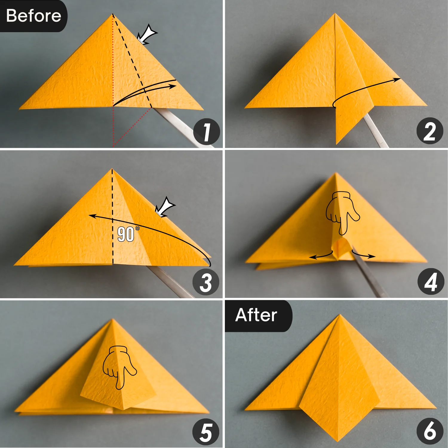 Origami Tiny-Head Dragon | Origamiok