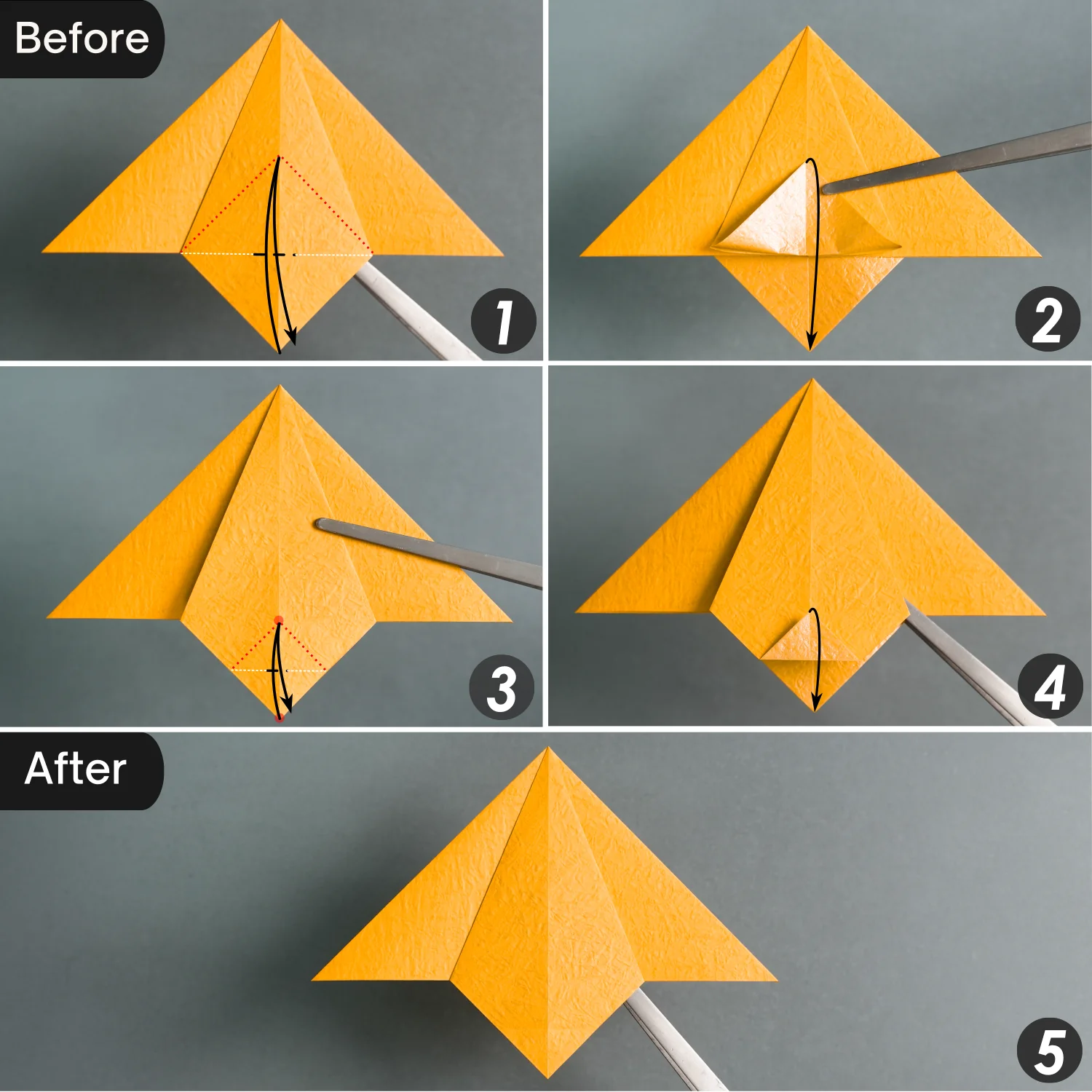 Origami Tiny-Head Dragon | Origamiok