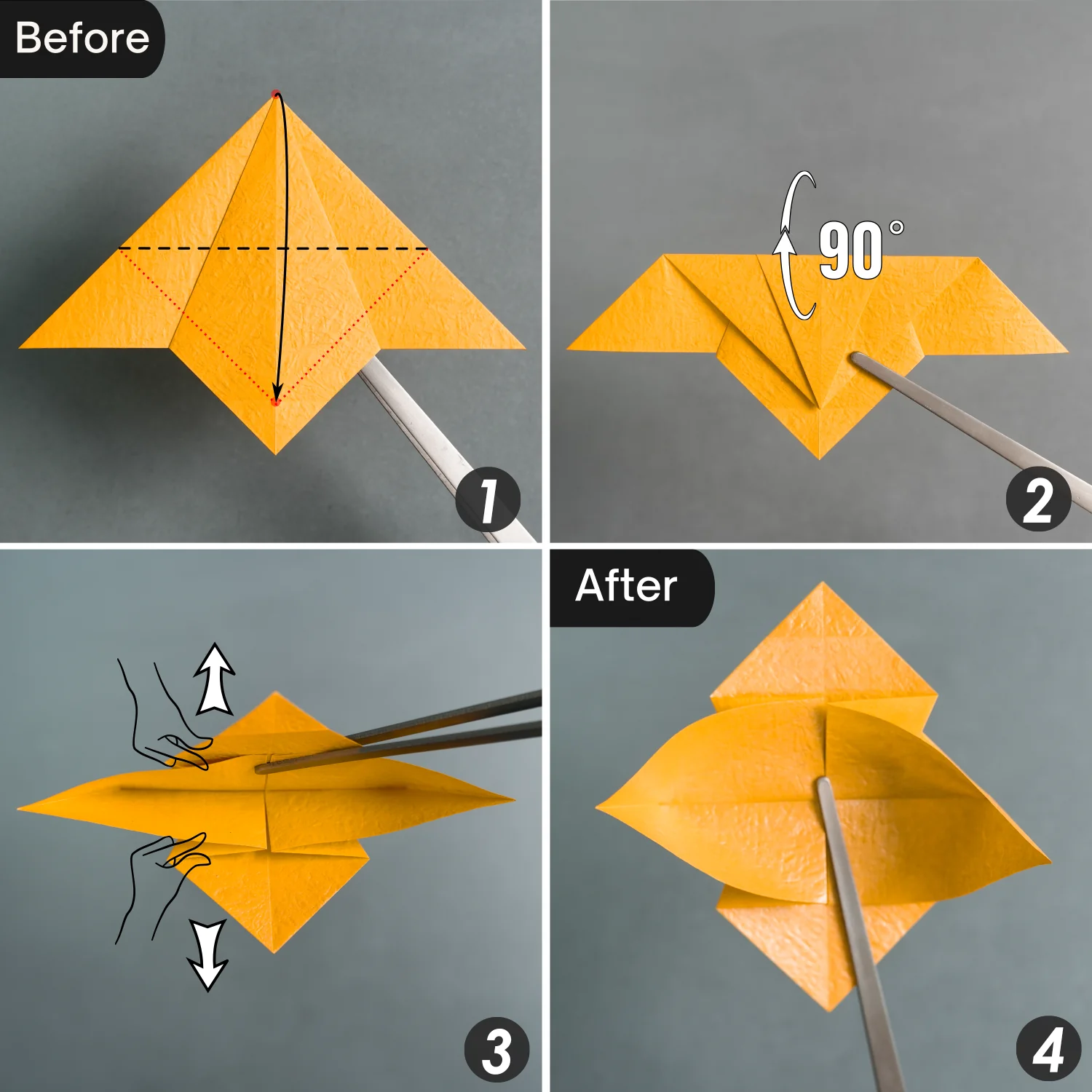 Origami Tiny-Head Dragon | Origamiok