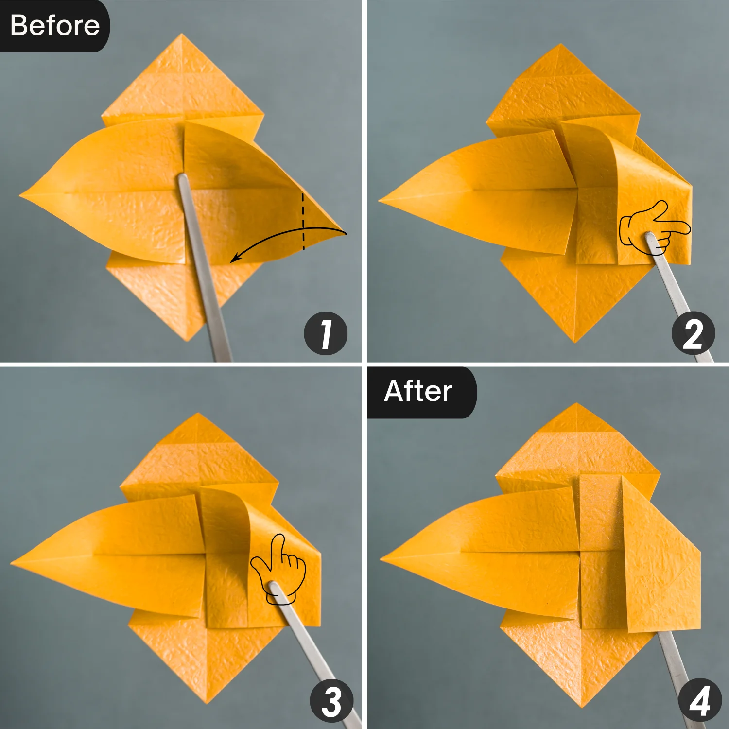 Origami Tiny-Head Dragon | Origamiok