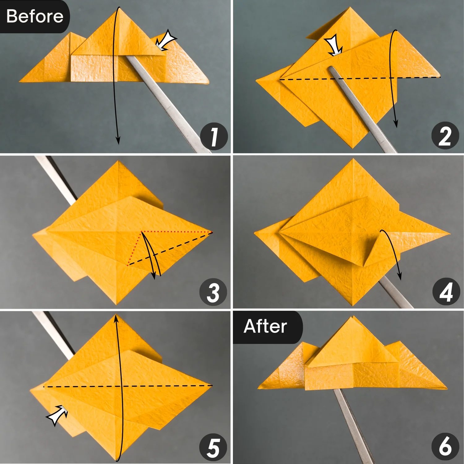 Origami Tiny-Head Dragon | Origamiok