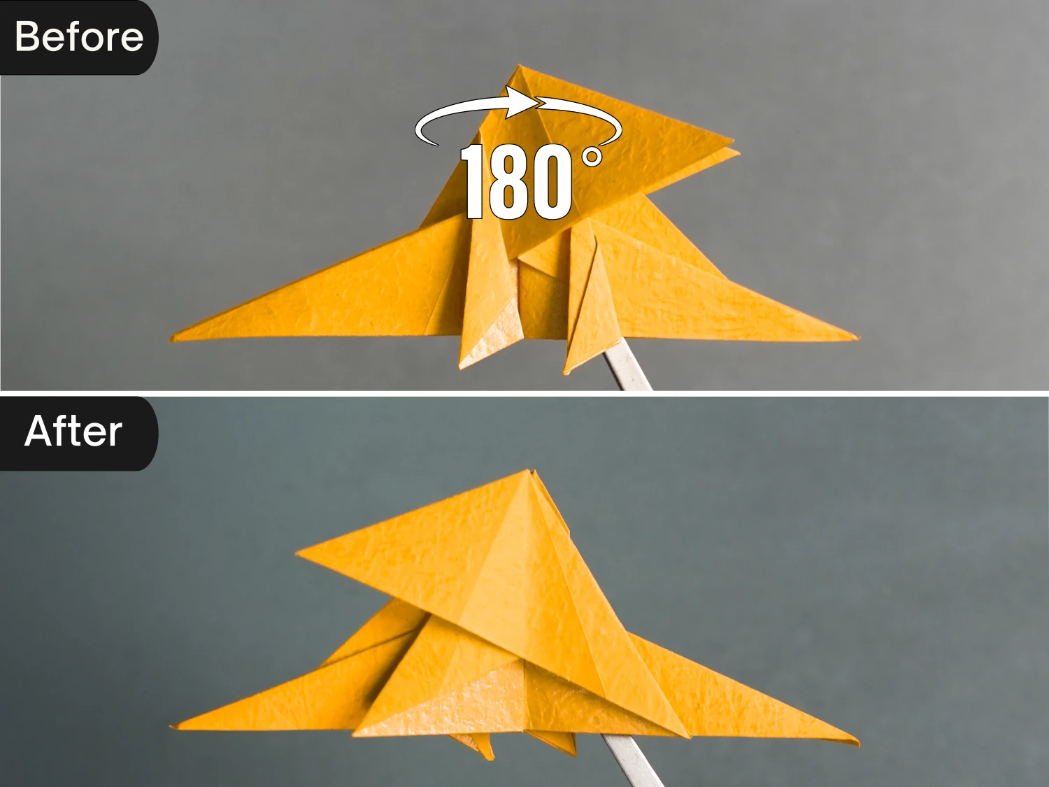 Origami Tiny-Head Dragon | Origamiok