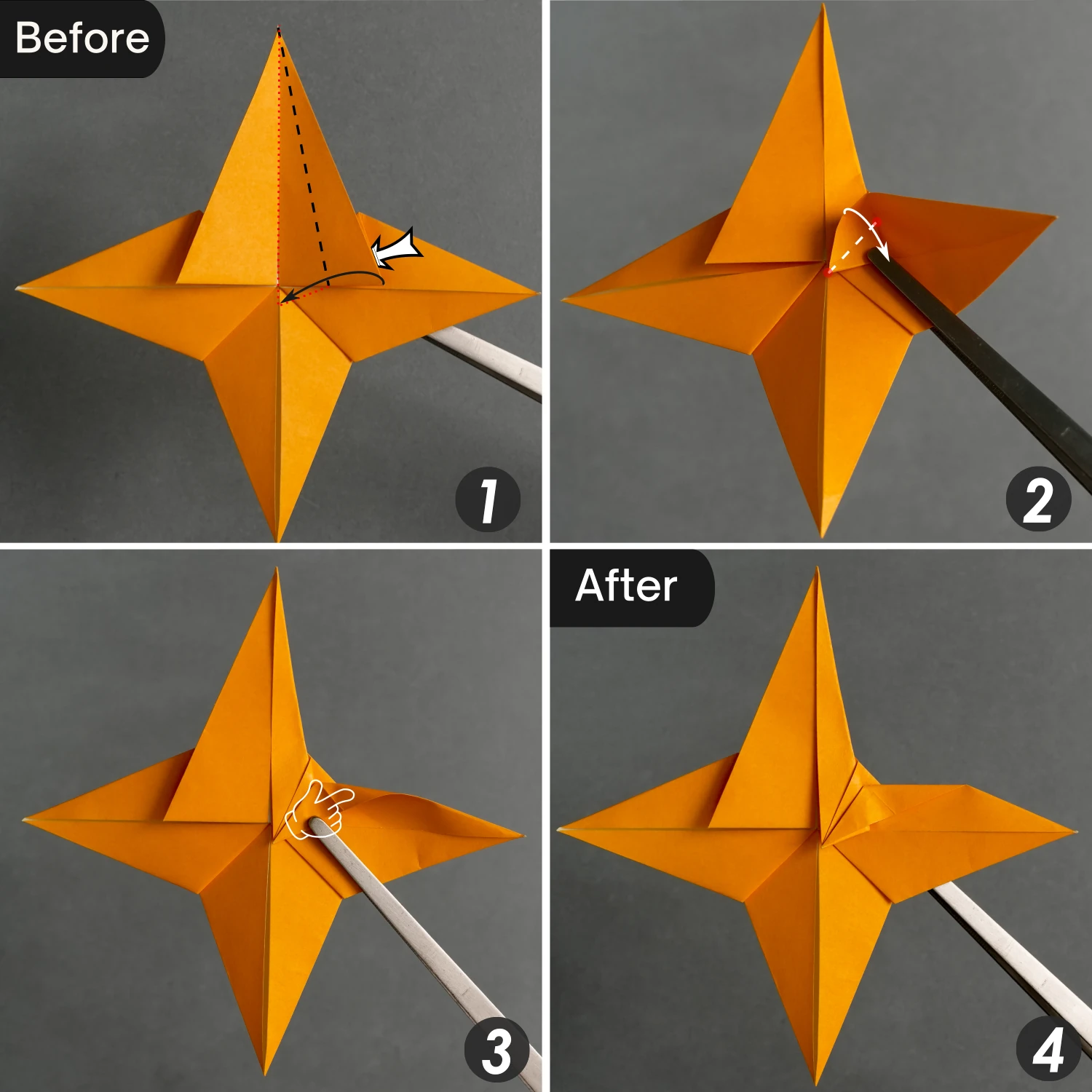 Origami Tiny-Head Dragon | Origamiok