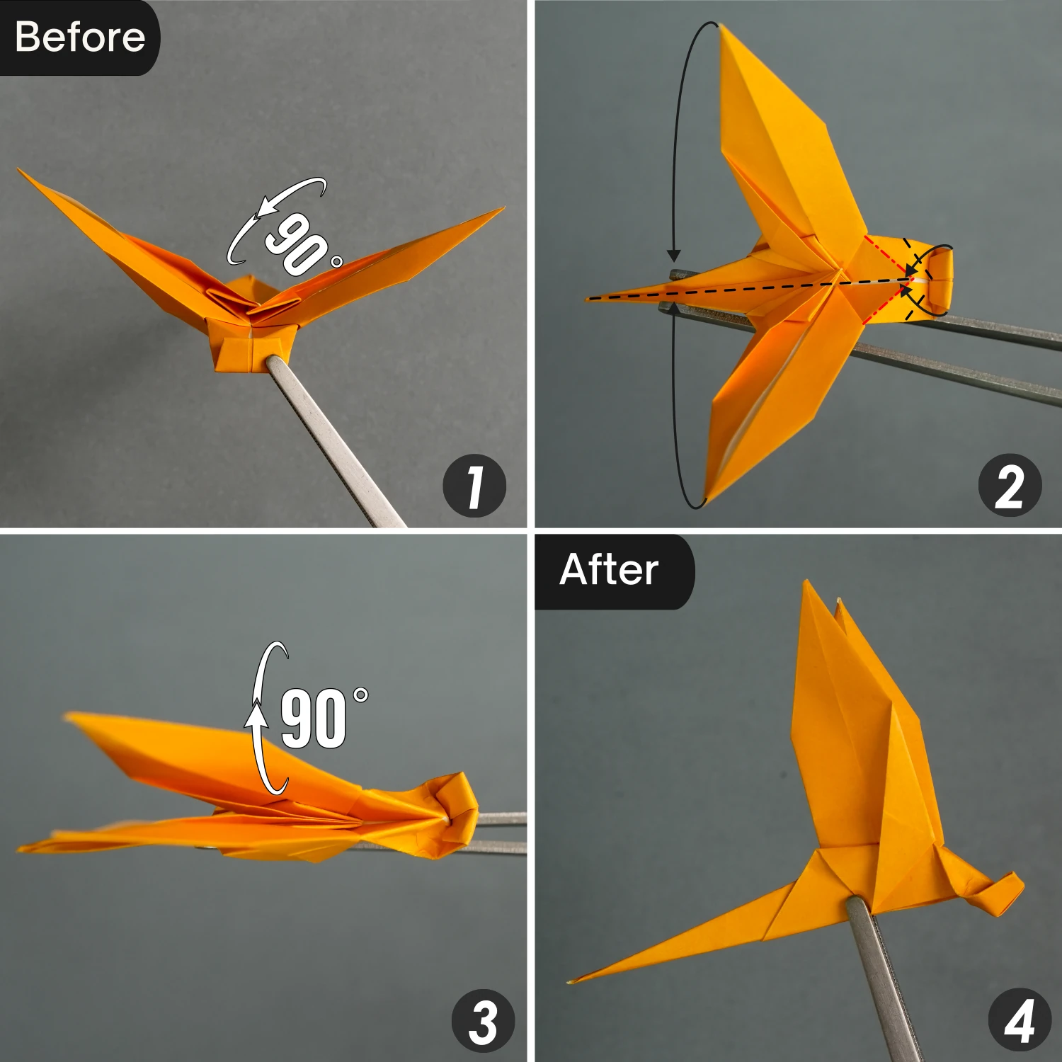 Origami Dragonfly | Origamiok