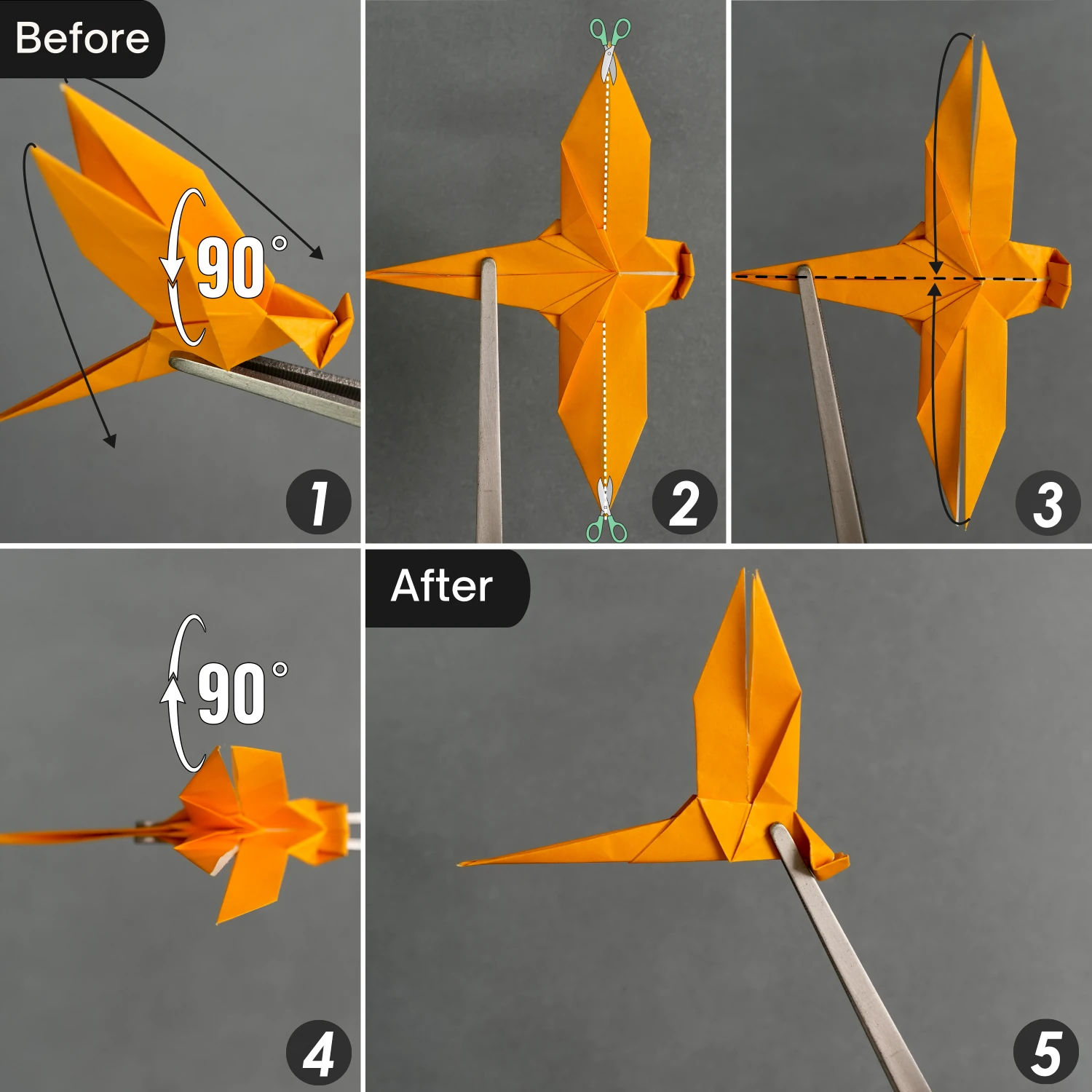 Origami Dragonfly | Origamiok