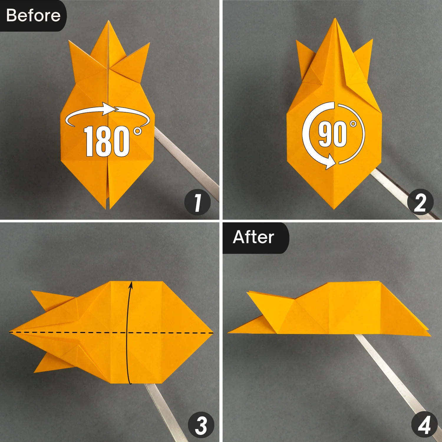 Origami Triceratops | Origamiok