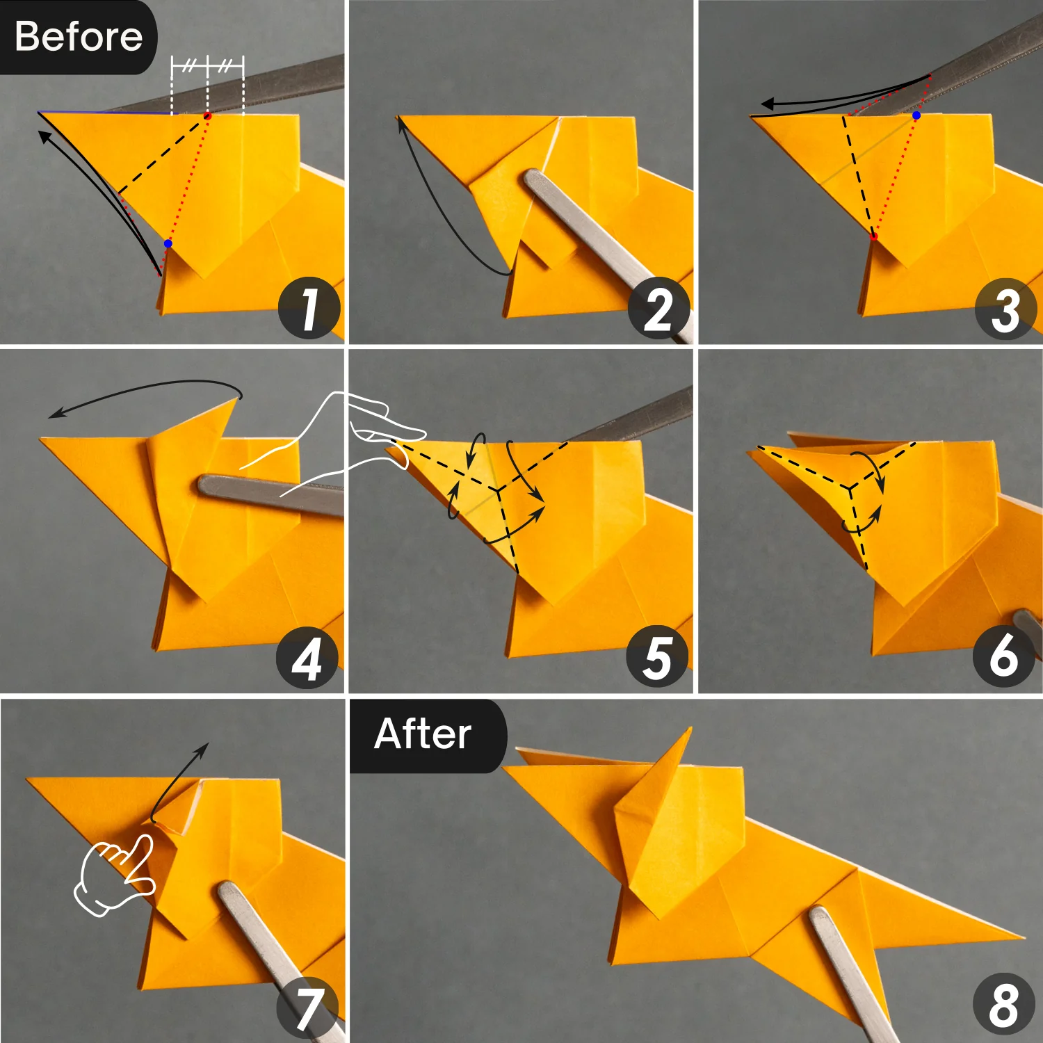 Origami Triceratops | Origamiok