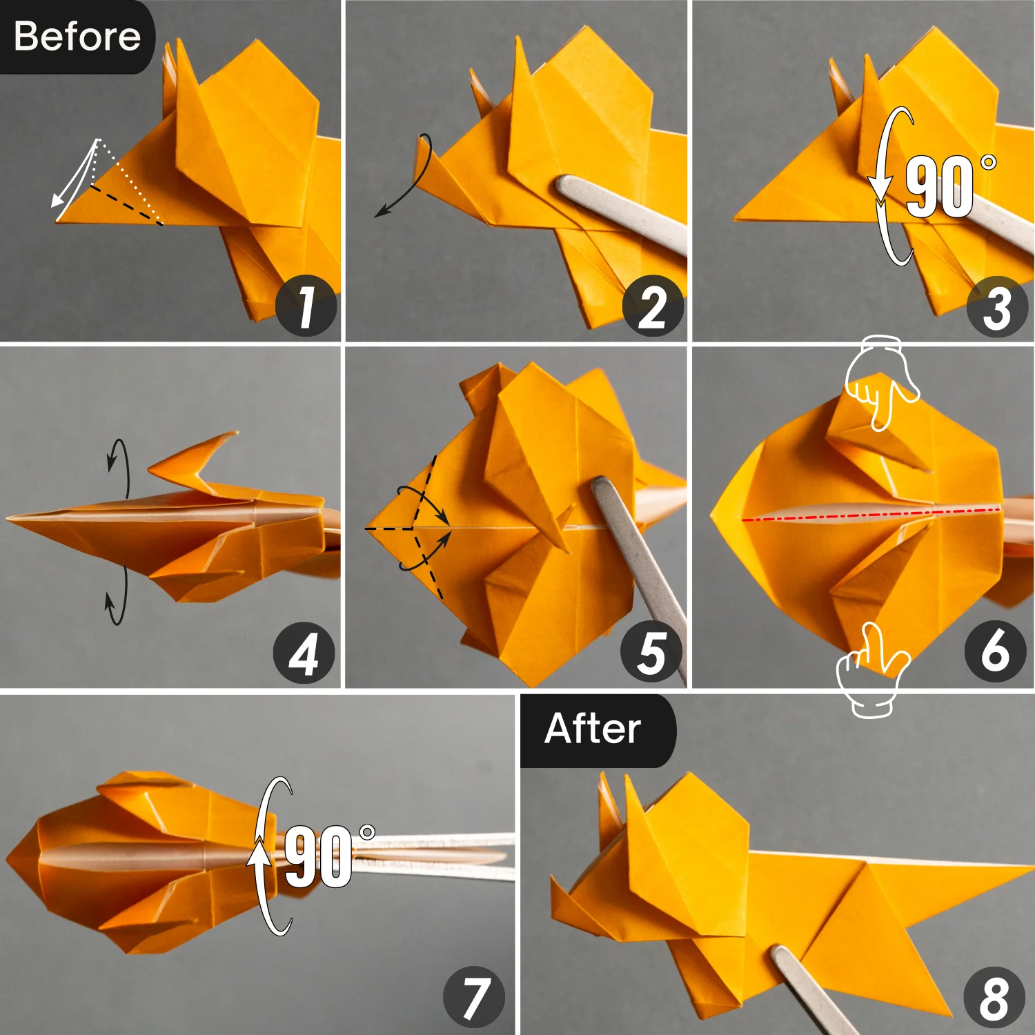 Origami Triceratops | Origamiok
