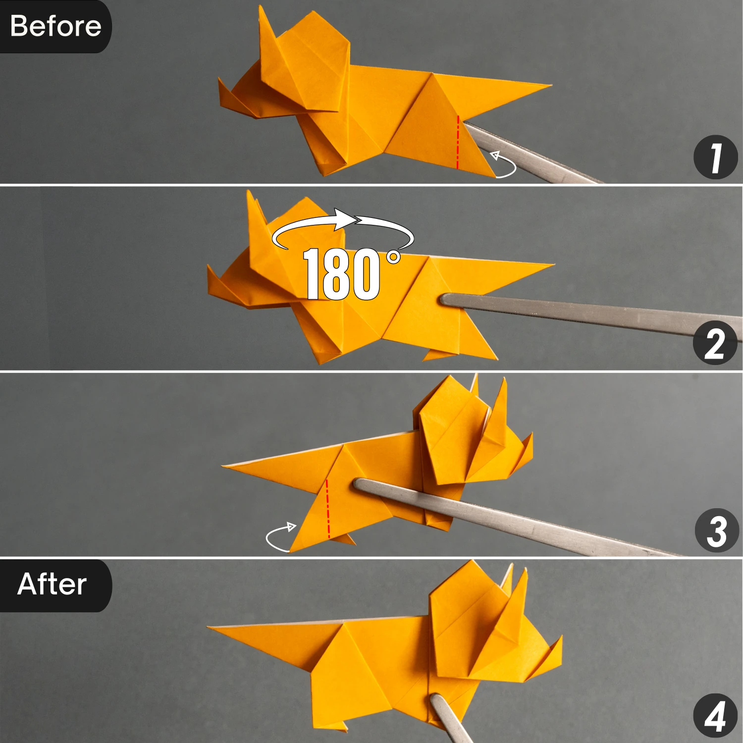 Origami Triceratops | Origamiok