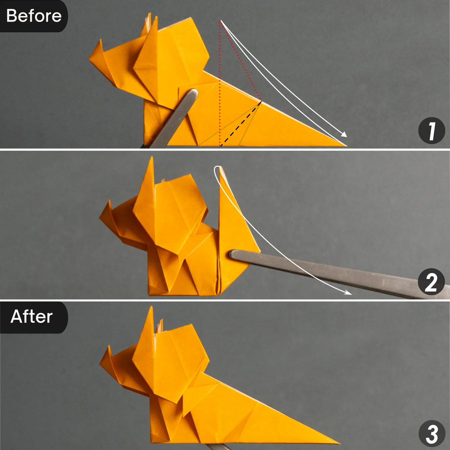 Origami Triceratops | Origamiok