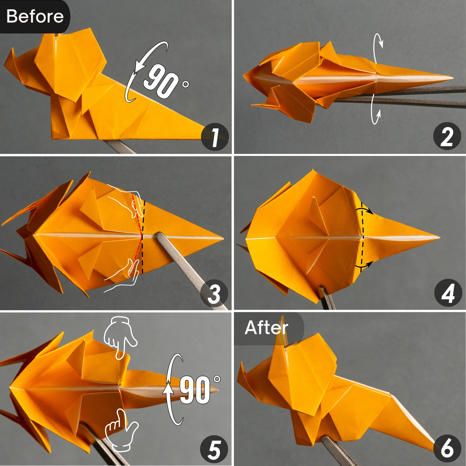Origami Triceratops | Origamiok