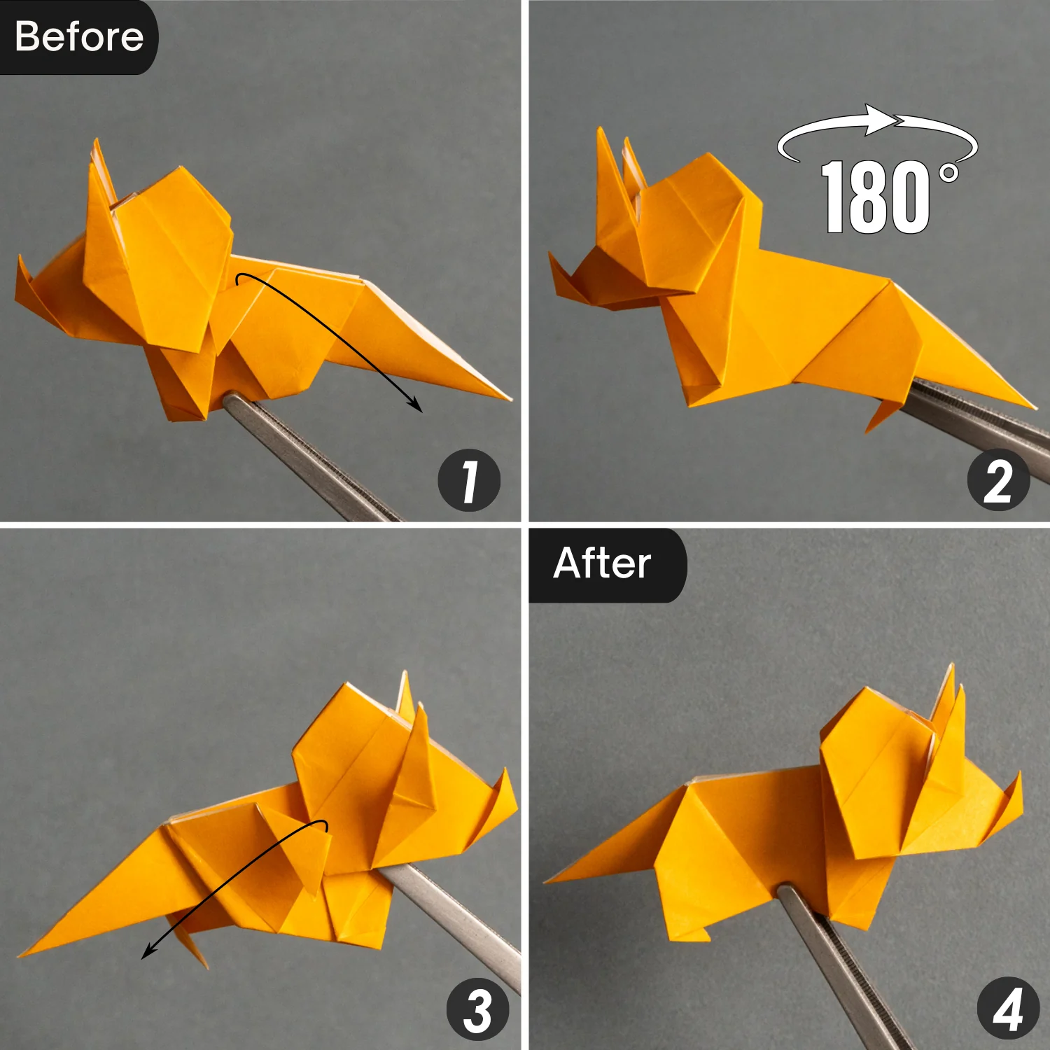 Origami Triceratops | Origamiok