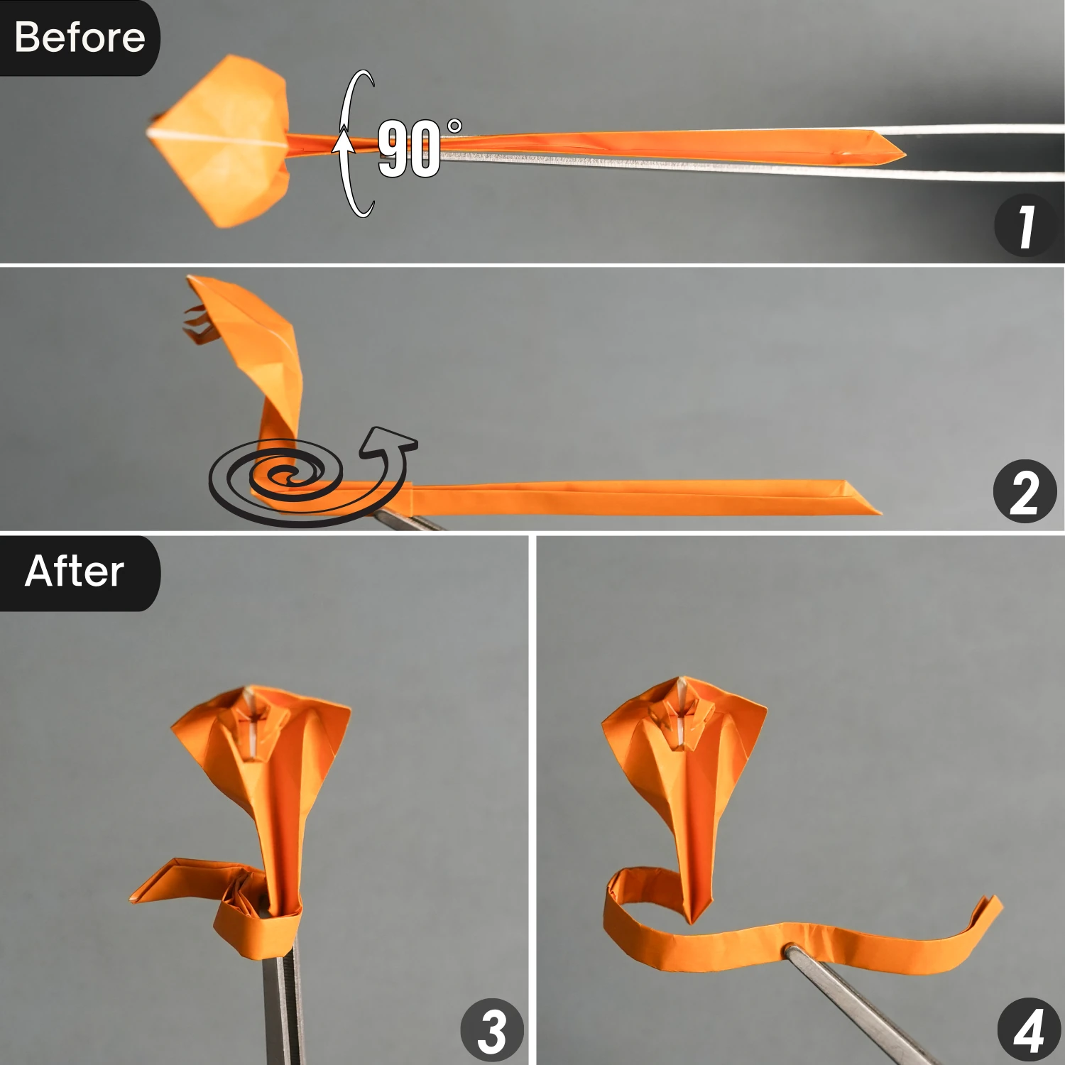 Origami Cobra | Origamiok