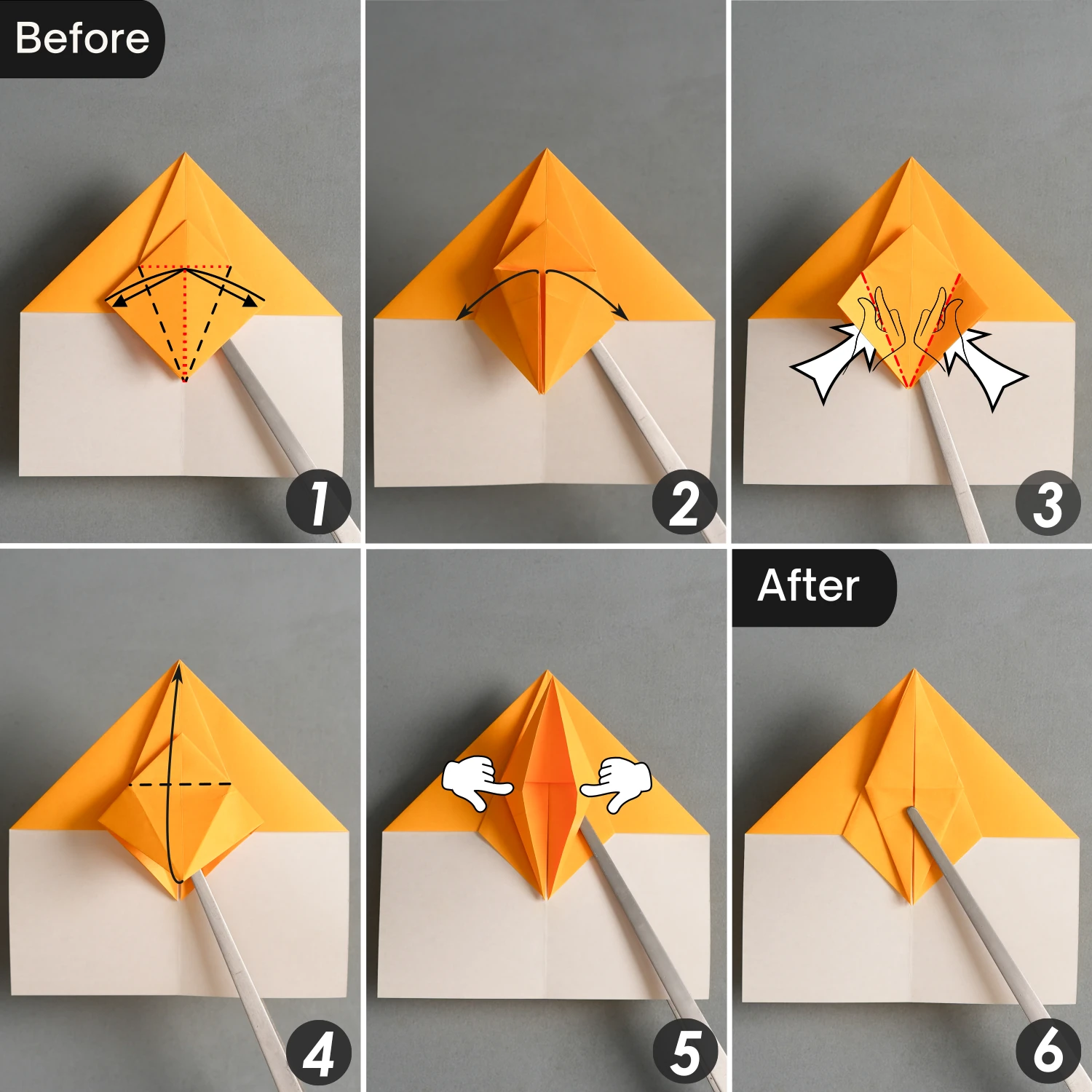 Origami Crane Bookmark | Origamiok