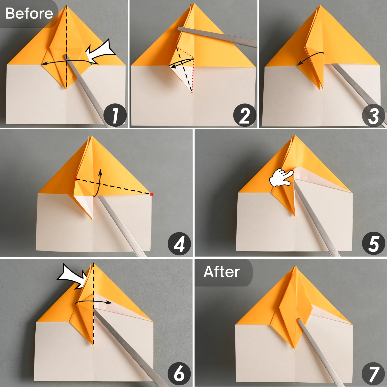 Origami Crane Bookmark | Origamiok