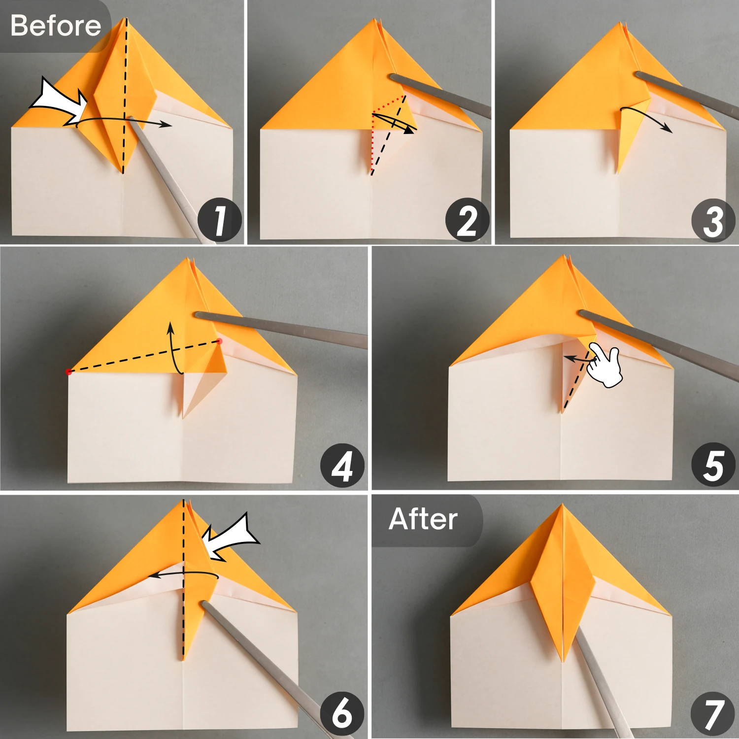 Origami Crane Bookmark | Origamiok