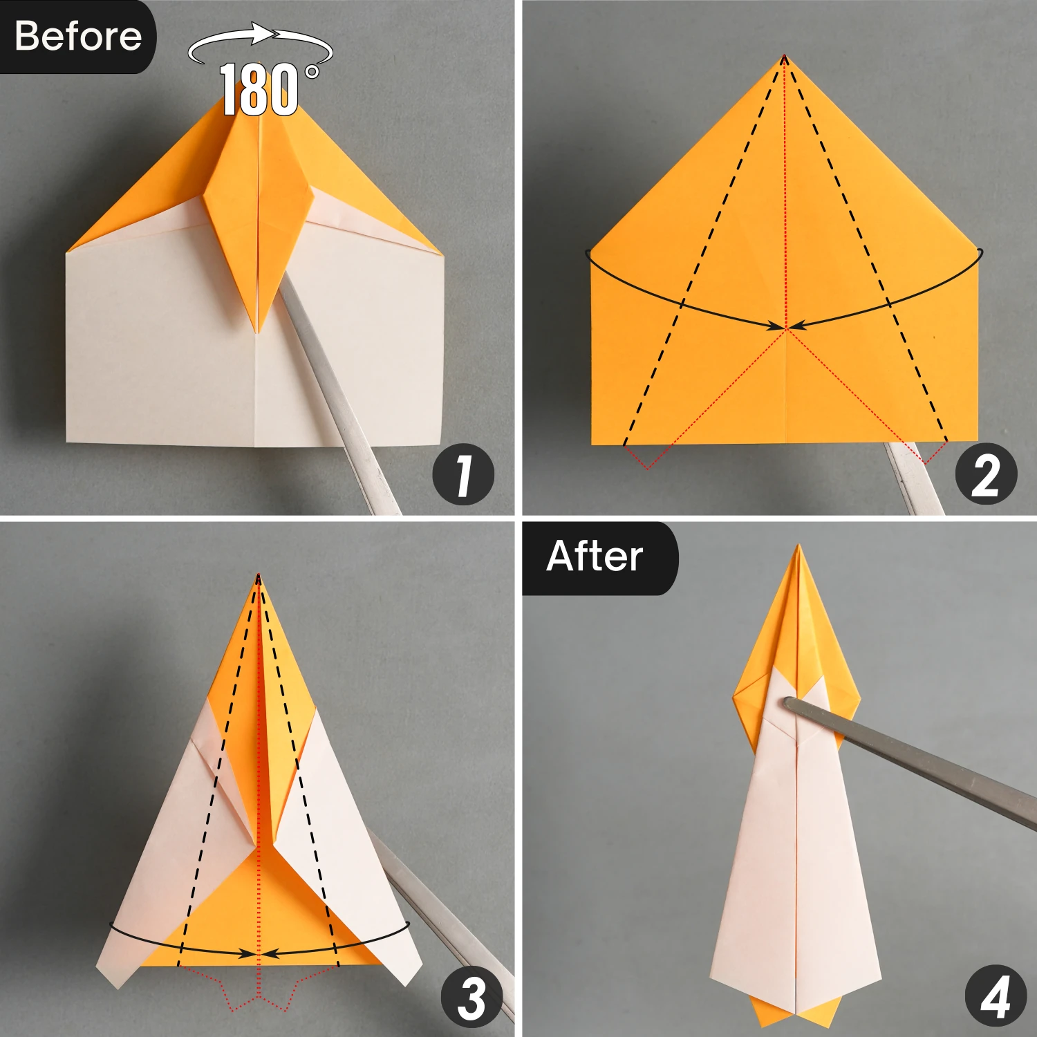 Origami Crane Bookmark | Origamiok
