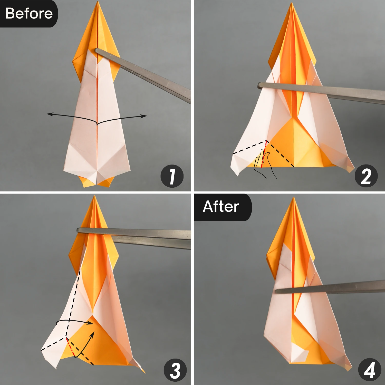 Origami Crane Bookmark | Origamiok