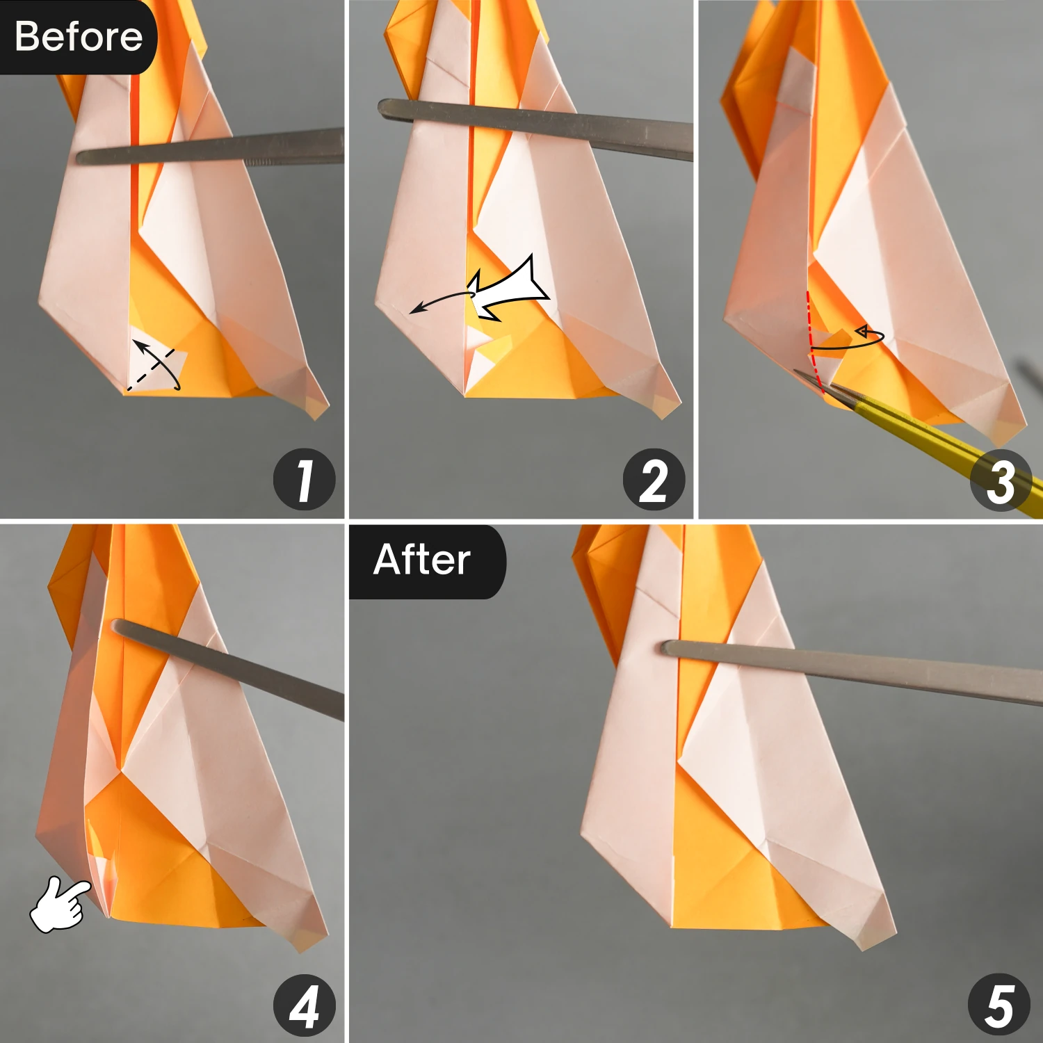 Origami Crane Bookmark | Origamiok