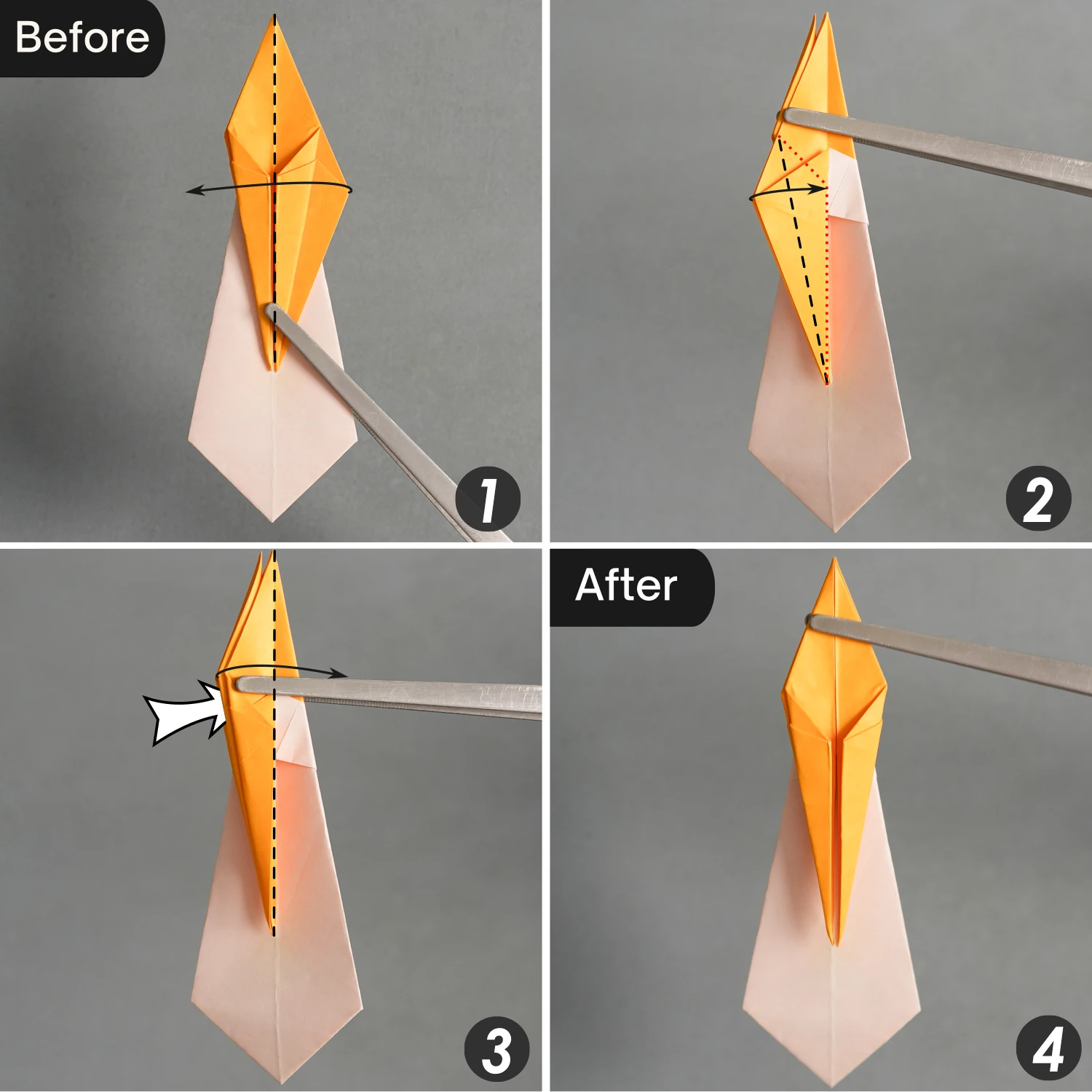 Origami Crane Bookmark | Origamiok