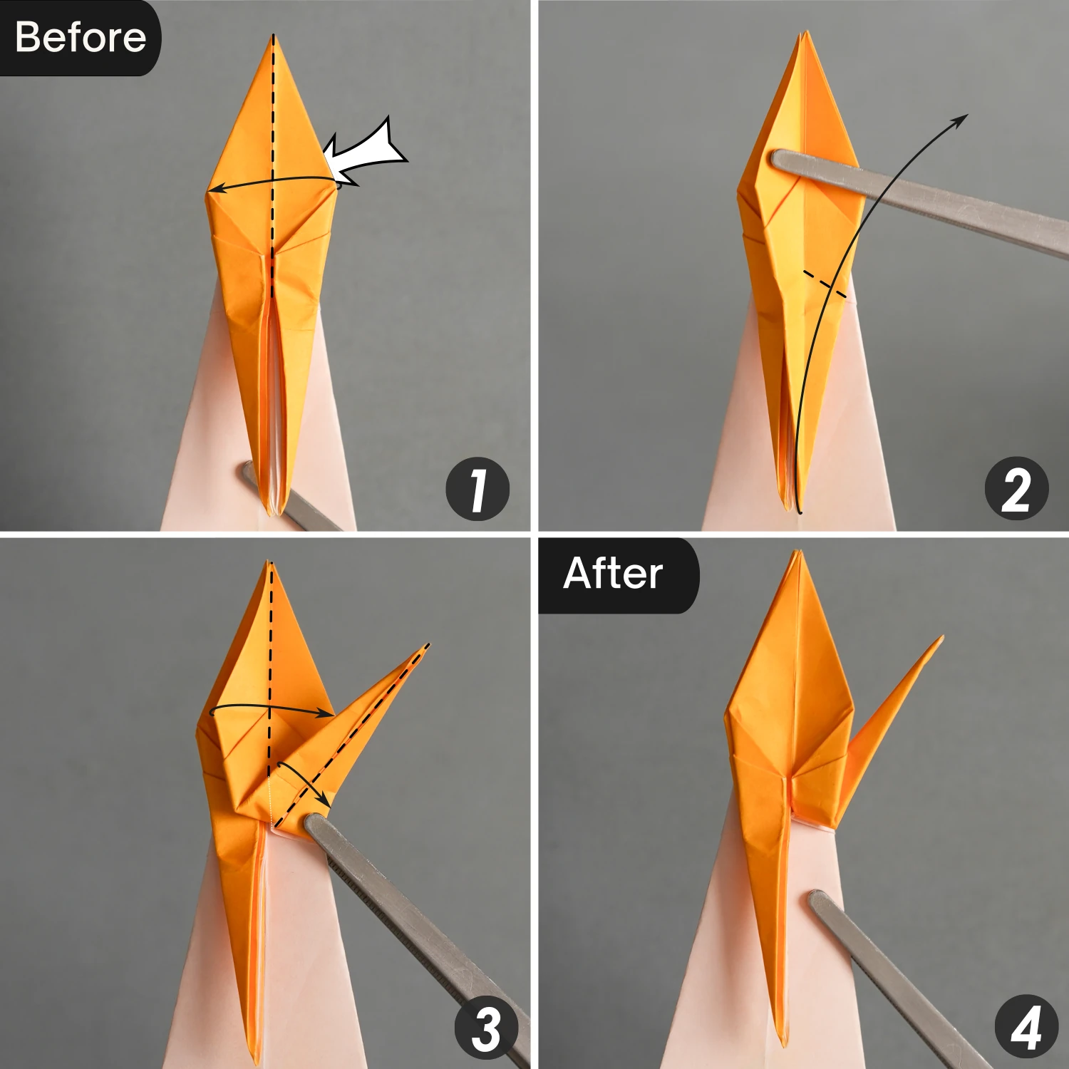 Origami Crane Bookmark | Origamiok
