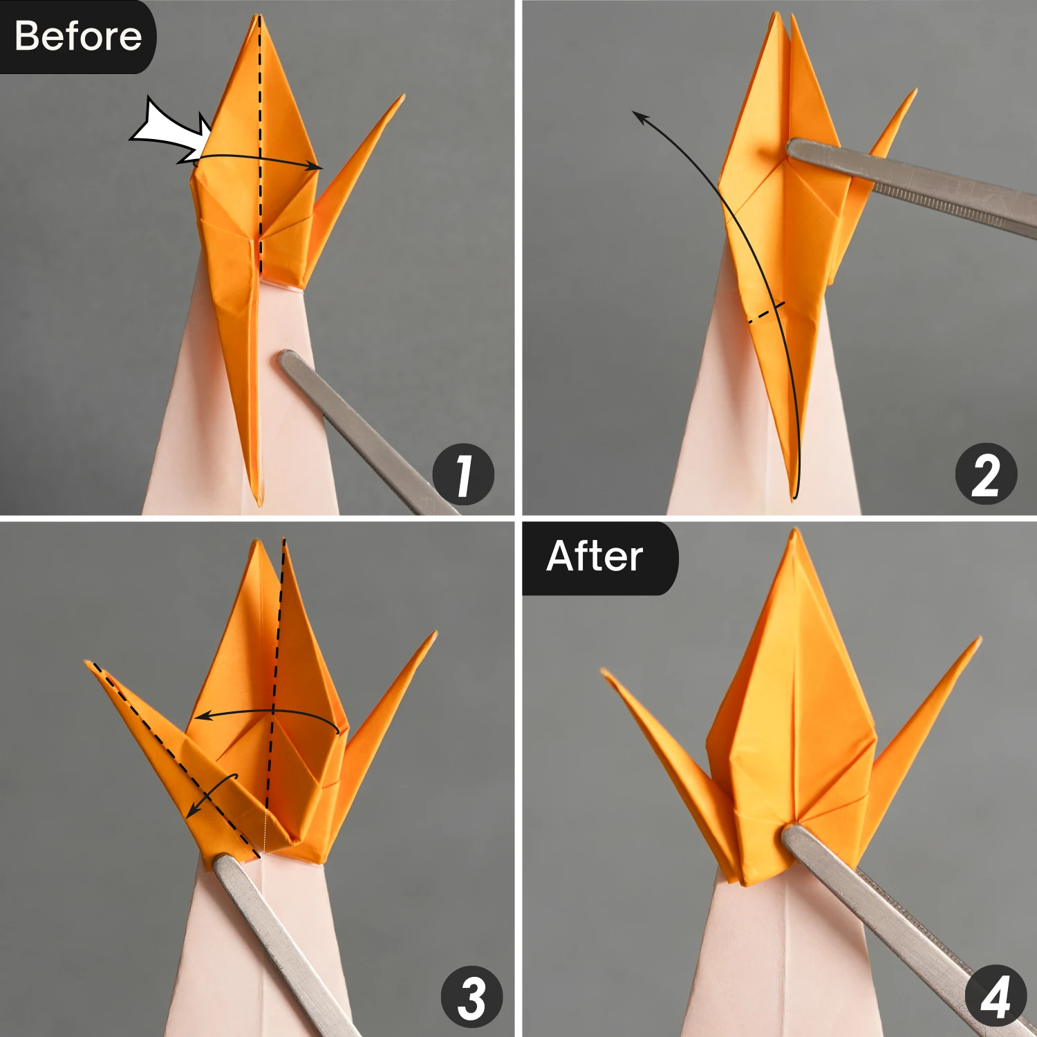 Origami Crane Bookmark | Origamiok