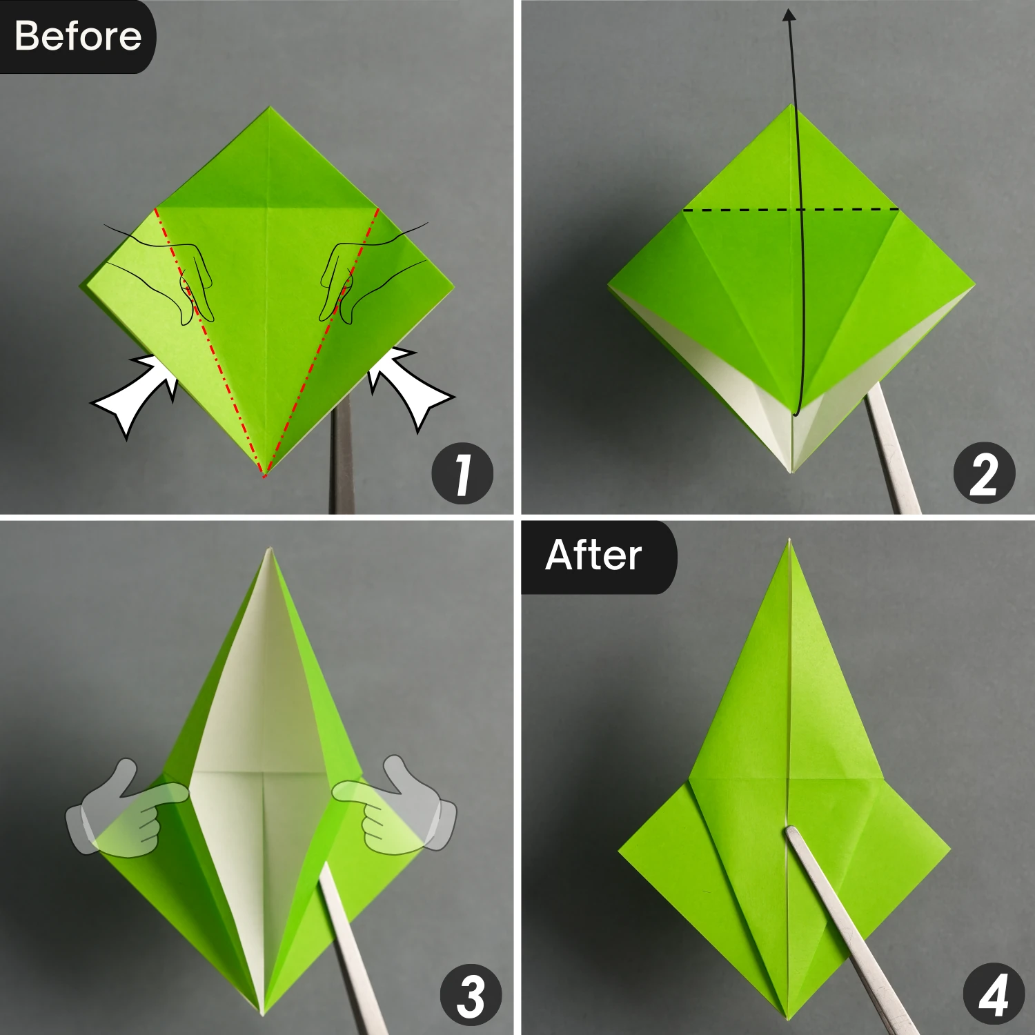 Origami Grasshopper | Origamiok