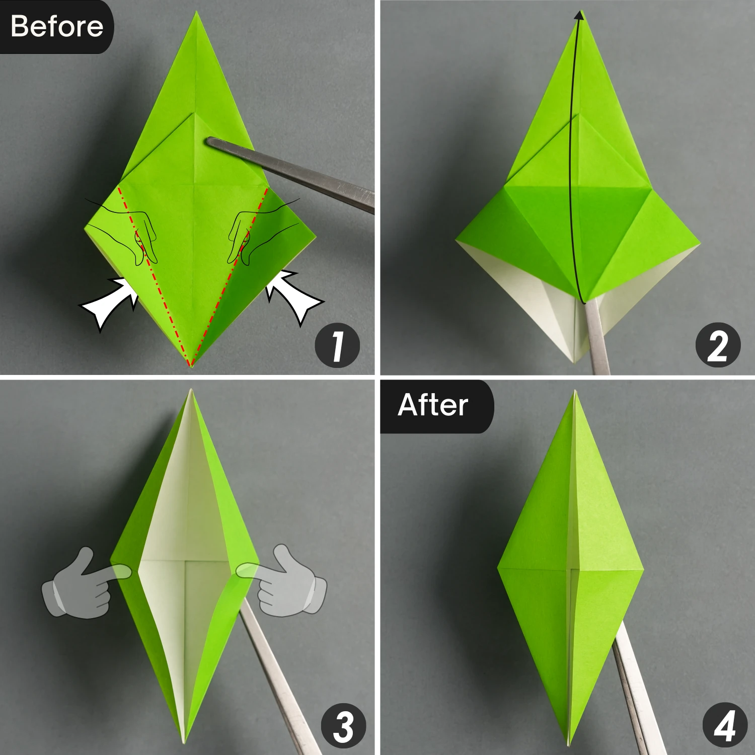 Origami Grasshopper | Origamiok