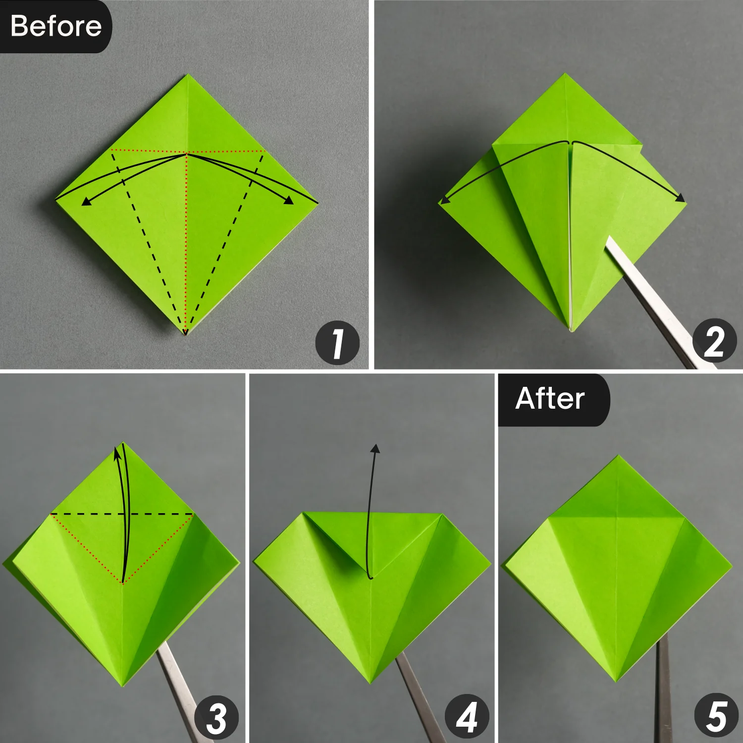 Origami Grasshopper | Origamiok