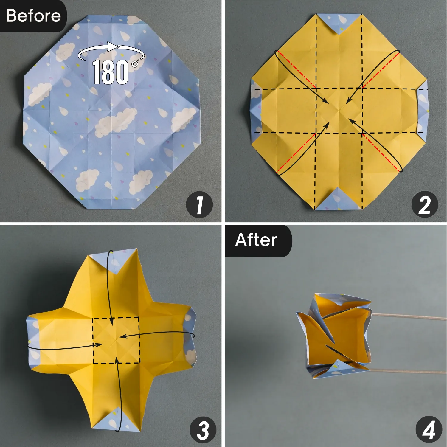 Origami Mini Milk Carton | Origamiok