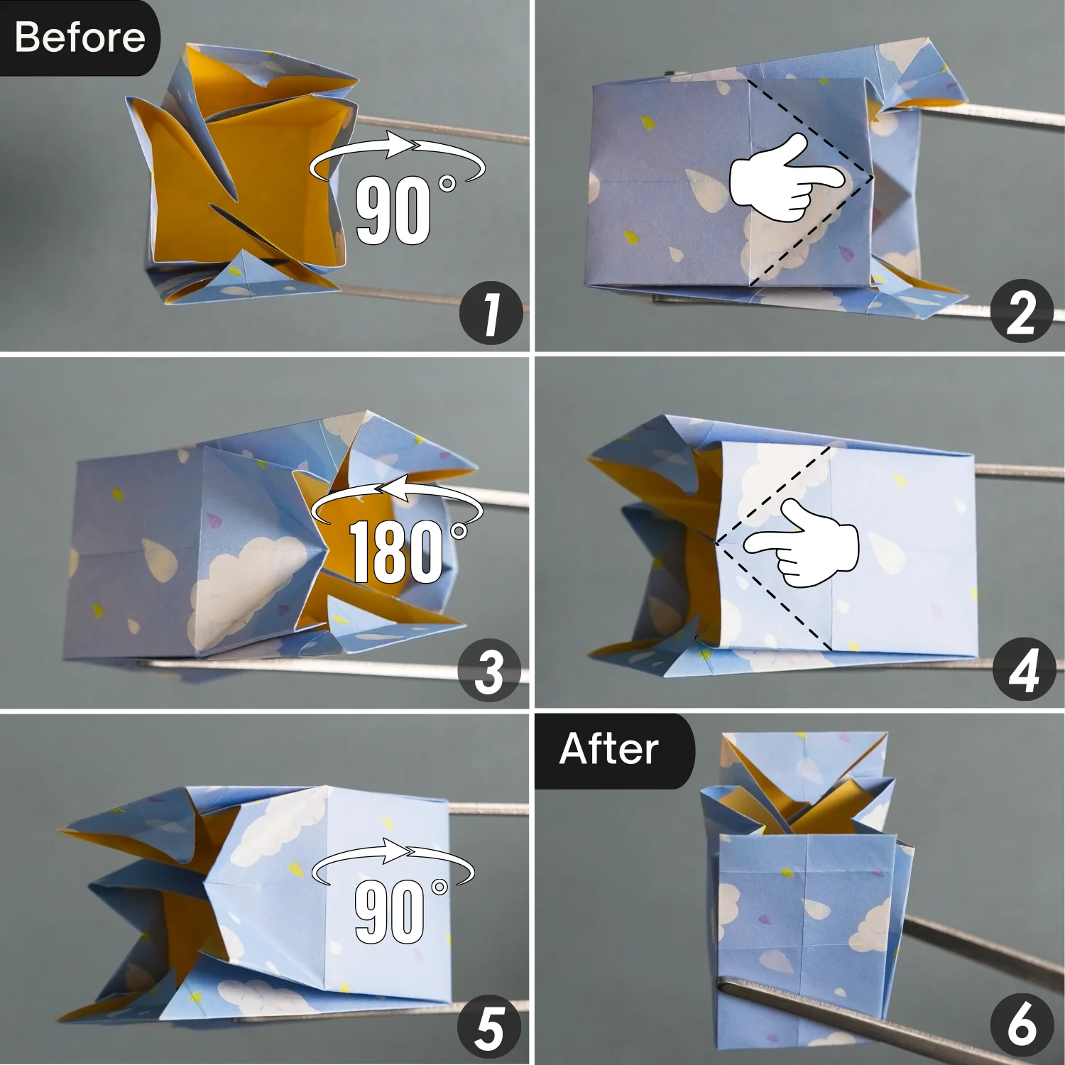 Origami Mini Milk Carton | Origamiok