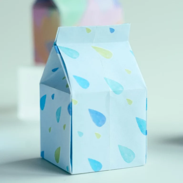 Origami Mini Milk Carton | Origamiok