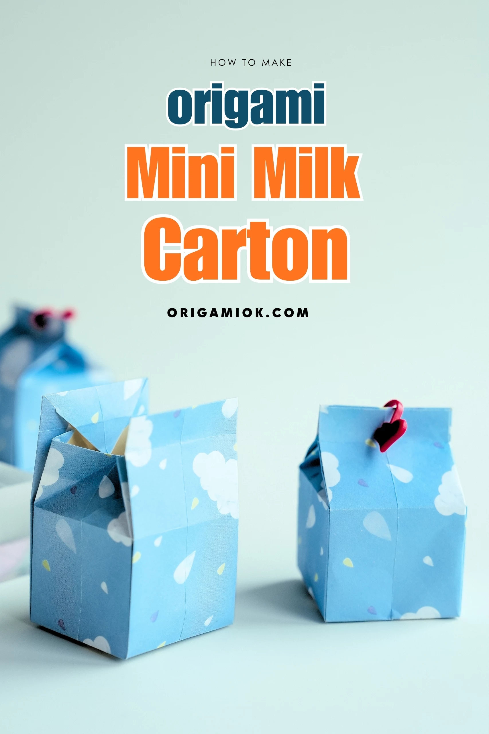 Origami Mini Milk Carton | Origamiok